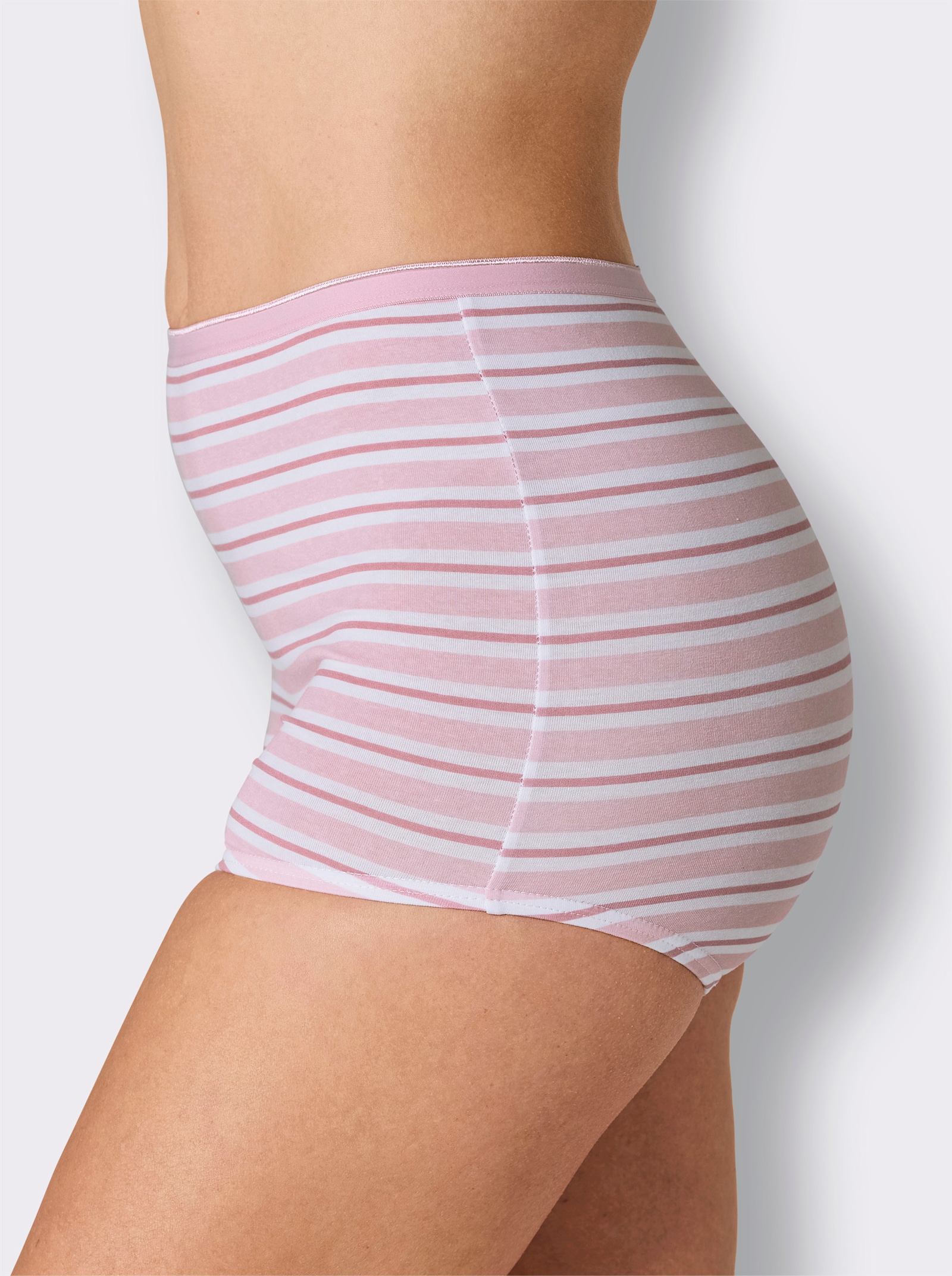 wäschepur Panty mit Softbund - rosé-gestreift