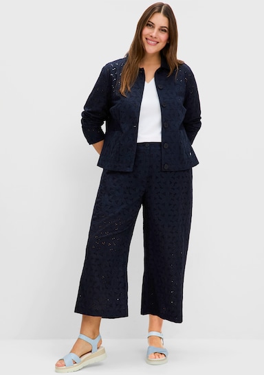 sheego Blusenjacke - tiefblau