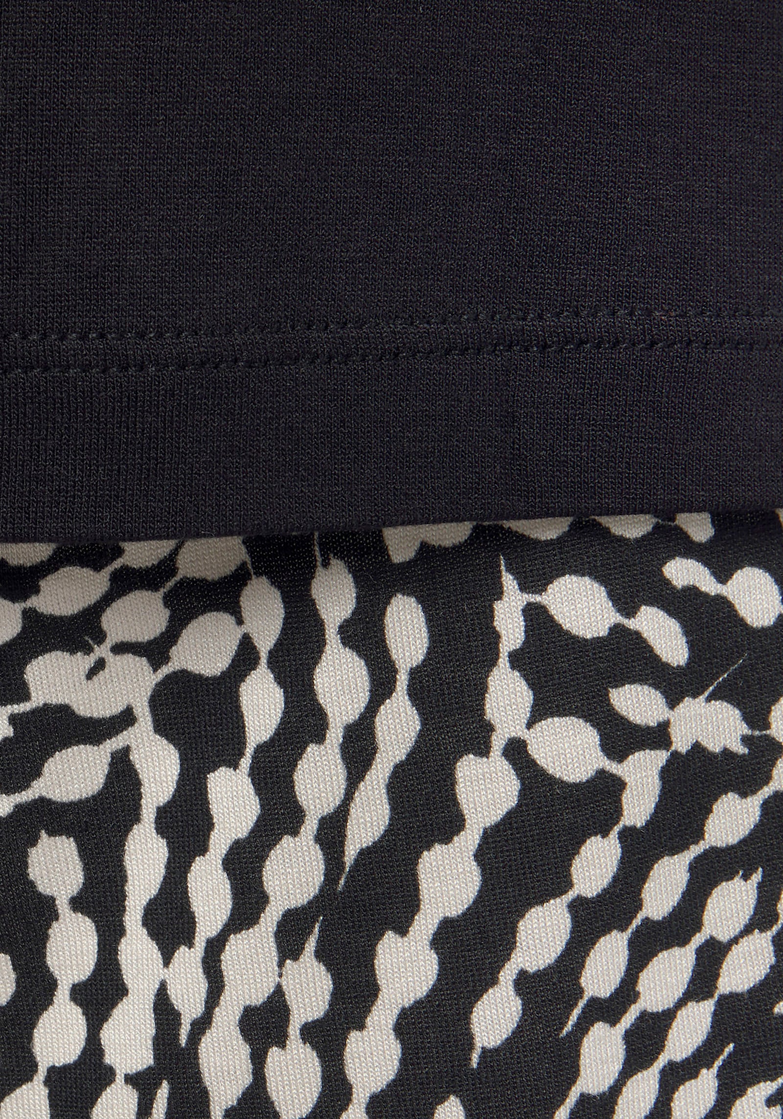 LASCANA shortama - zwart/wit gestippeld