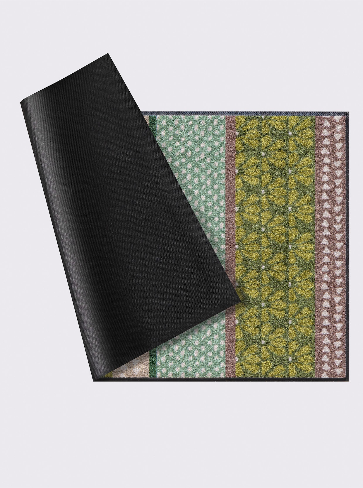 Salonloewe Voetmat - groen gedessineerd