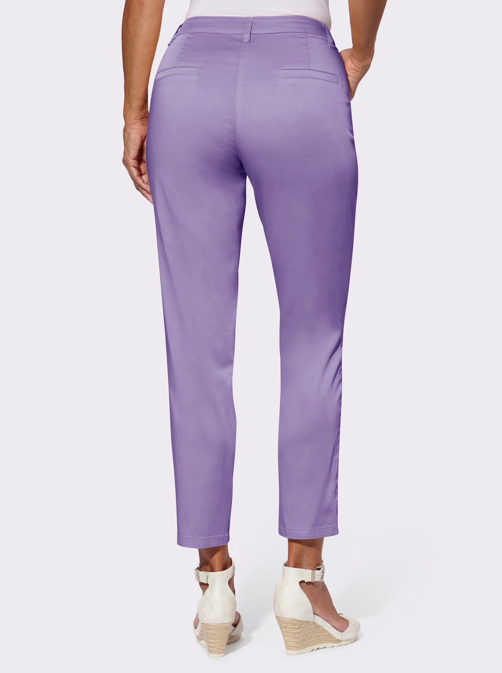 Chinohose in Baumwoll-Stretch-Qualität - lavendel
