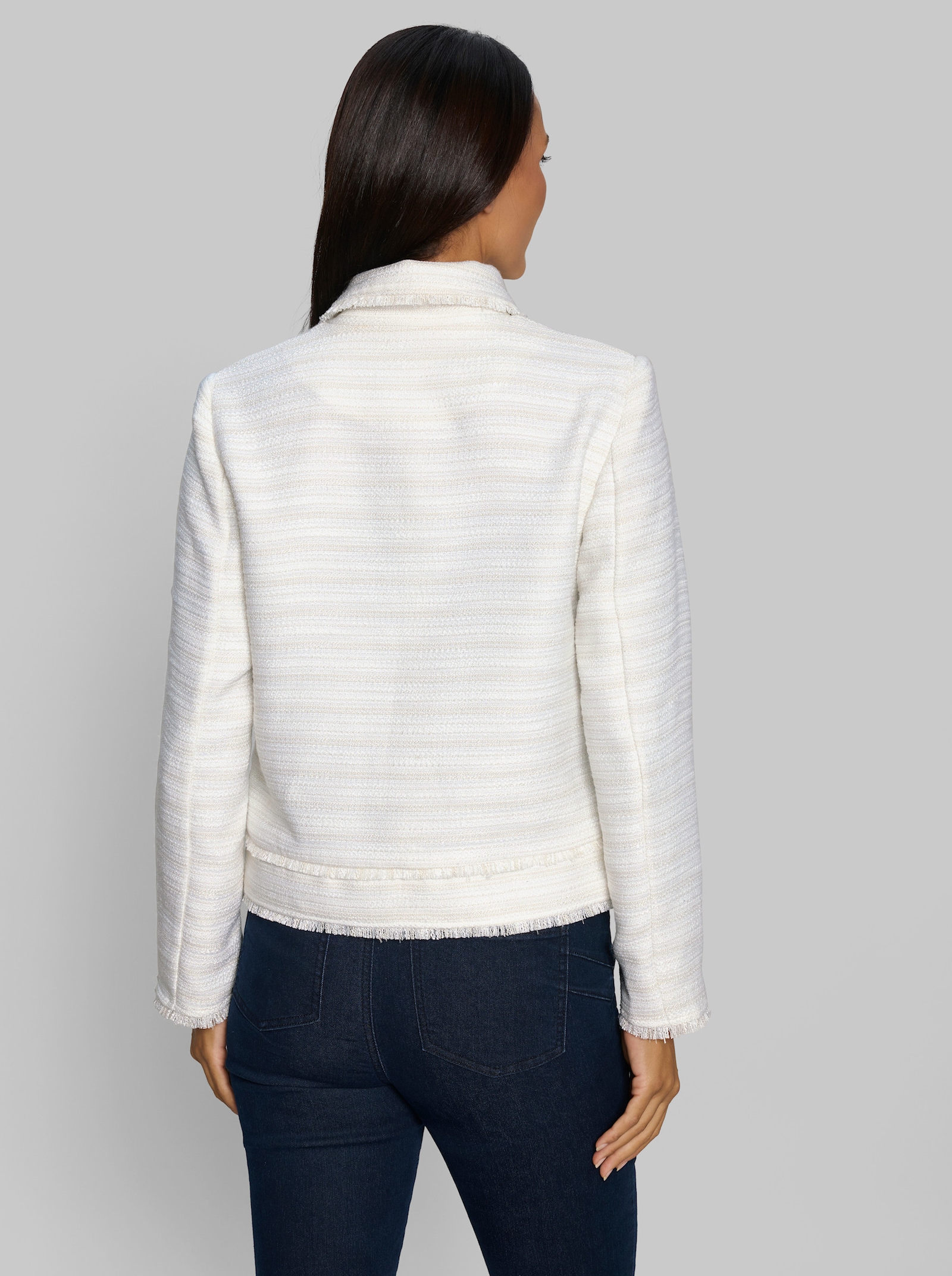 heine Blazer aus leichtem Bouclé - ecru