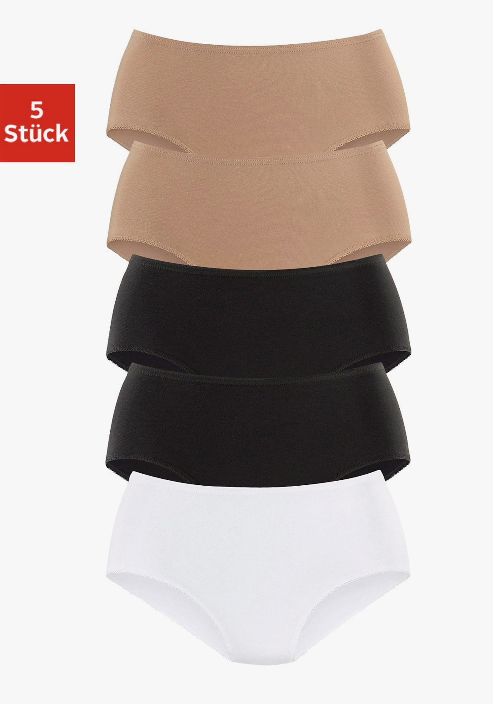 petite fleur Hüftslip - beige, schwarz, weiß