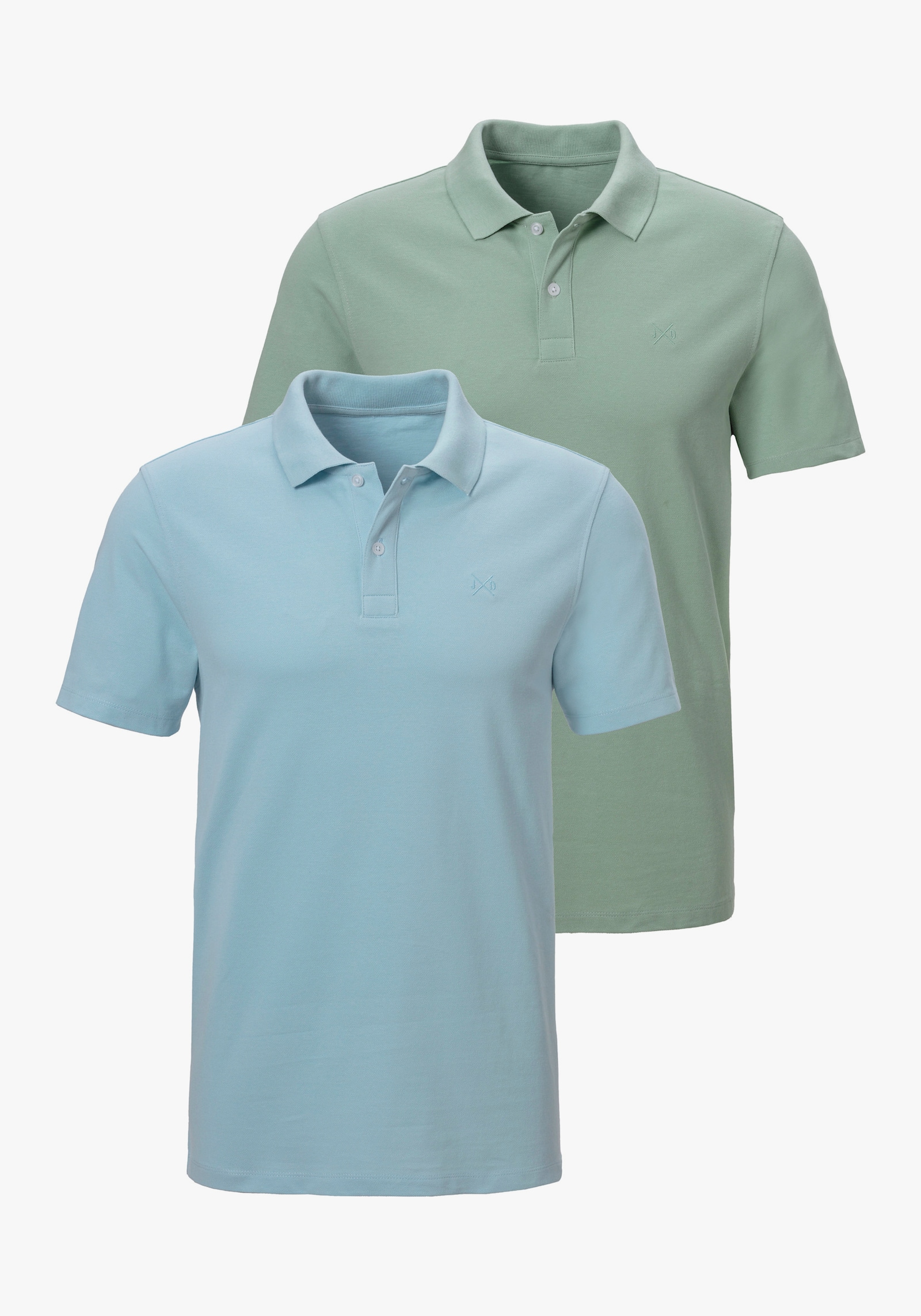 John Devin Poloshirt - hellblau/salbei