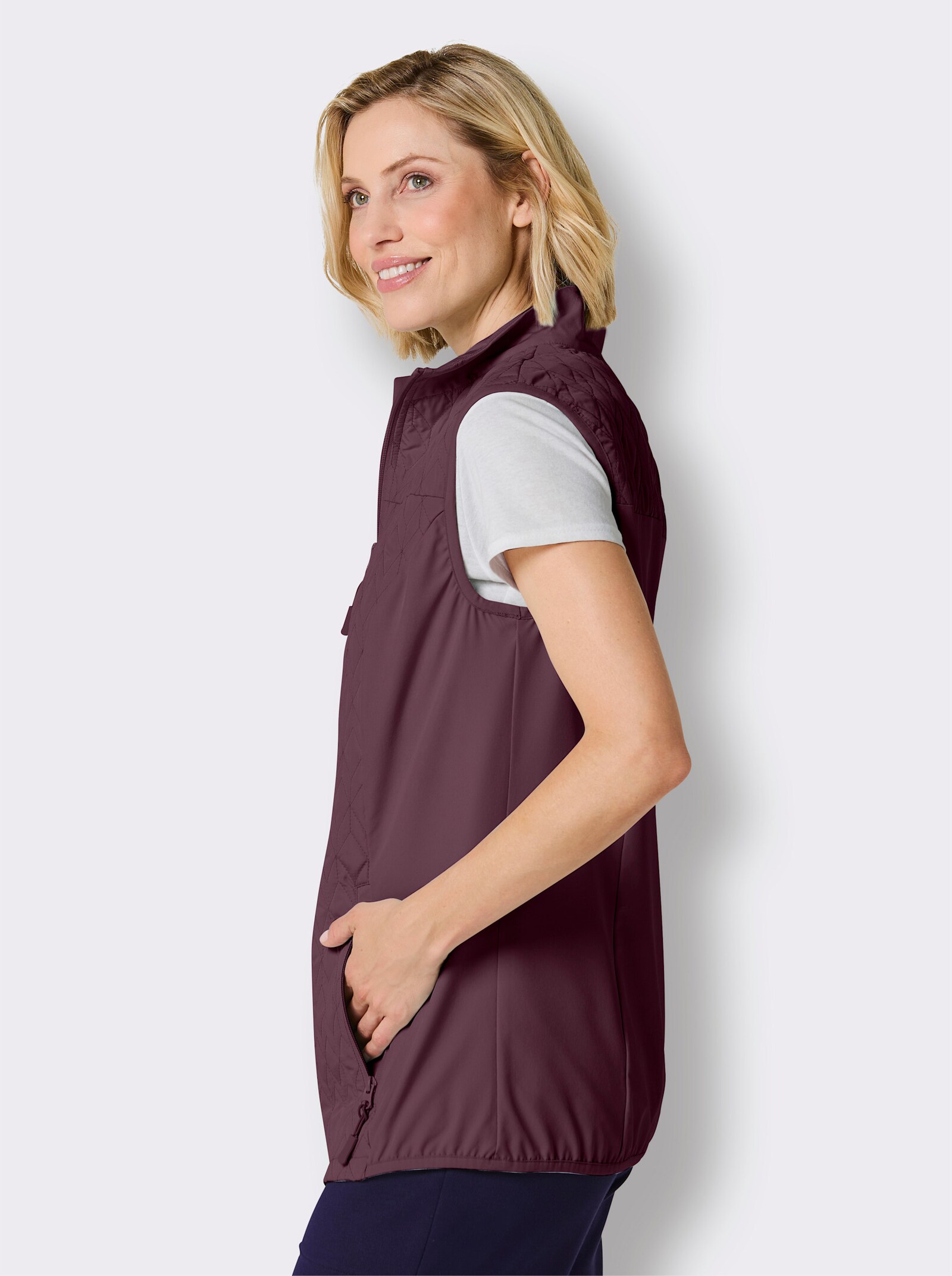 Catamaran Sports Funktionsweste mit elastischen Seiten - burgund