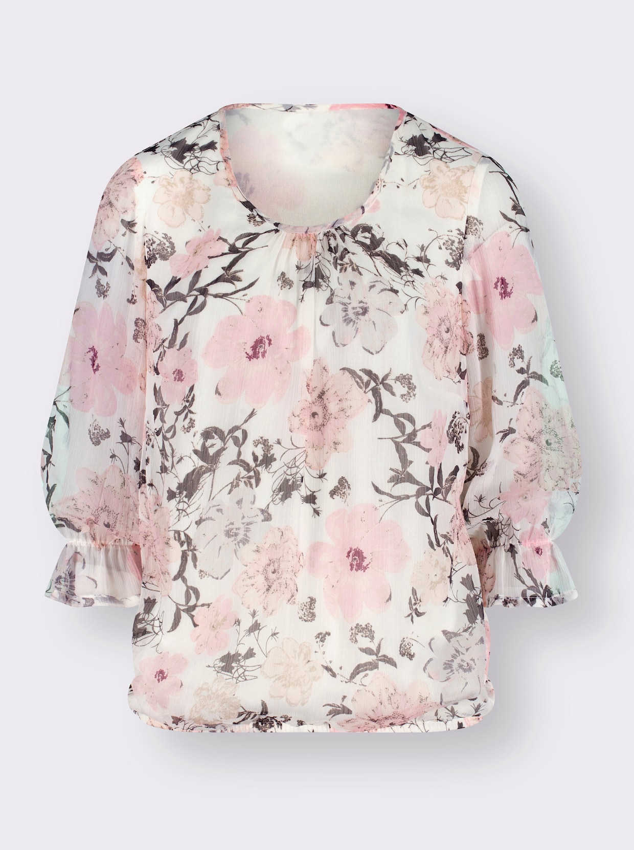 Blouse met print - ecru geprint