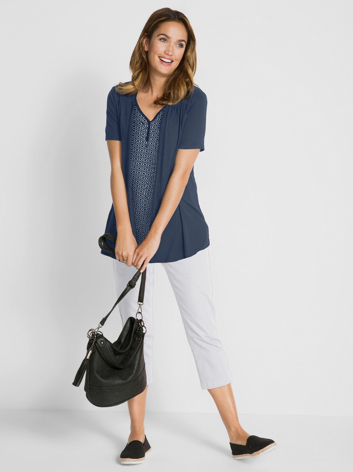 2-in-1-Shirt - dunkelblau