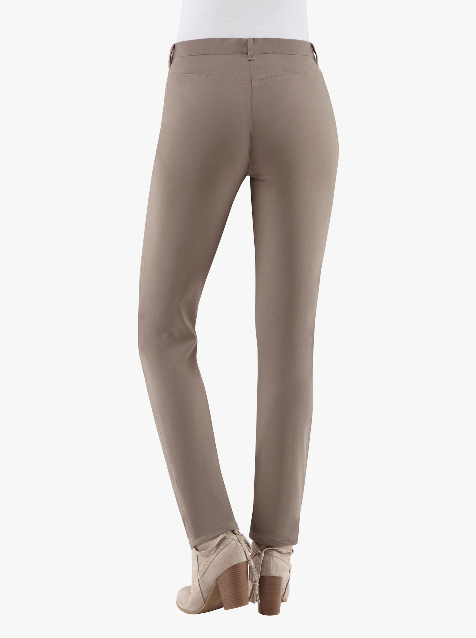 Stehmann Comfort line Thermohose in elastischer Bengalin-Qualität - taupe