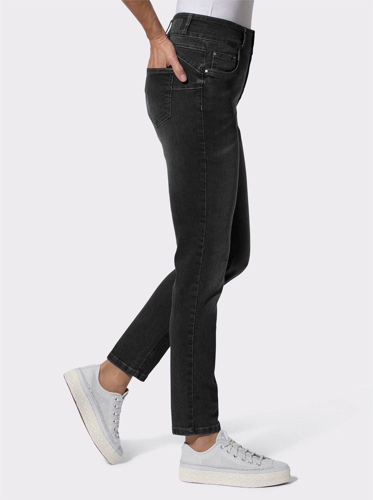 Jeans - grafiet/denim