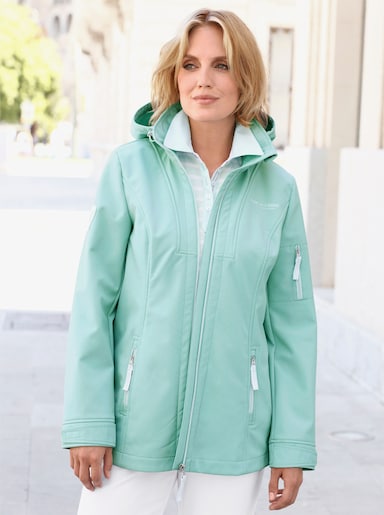 Softshelljacke mit Fleece-Futter - mint