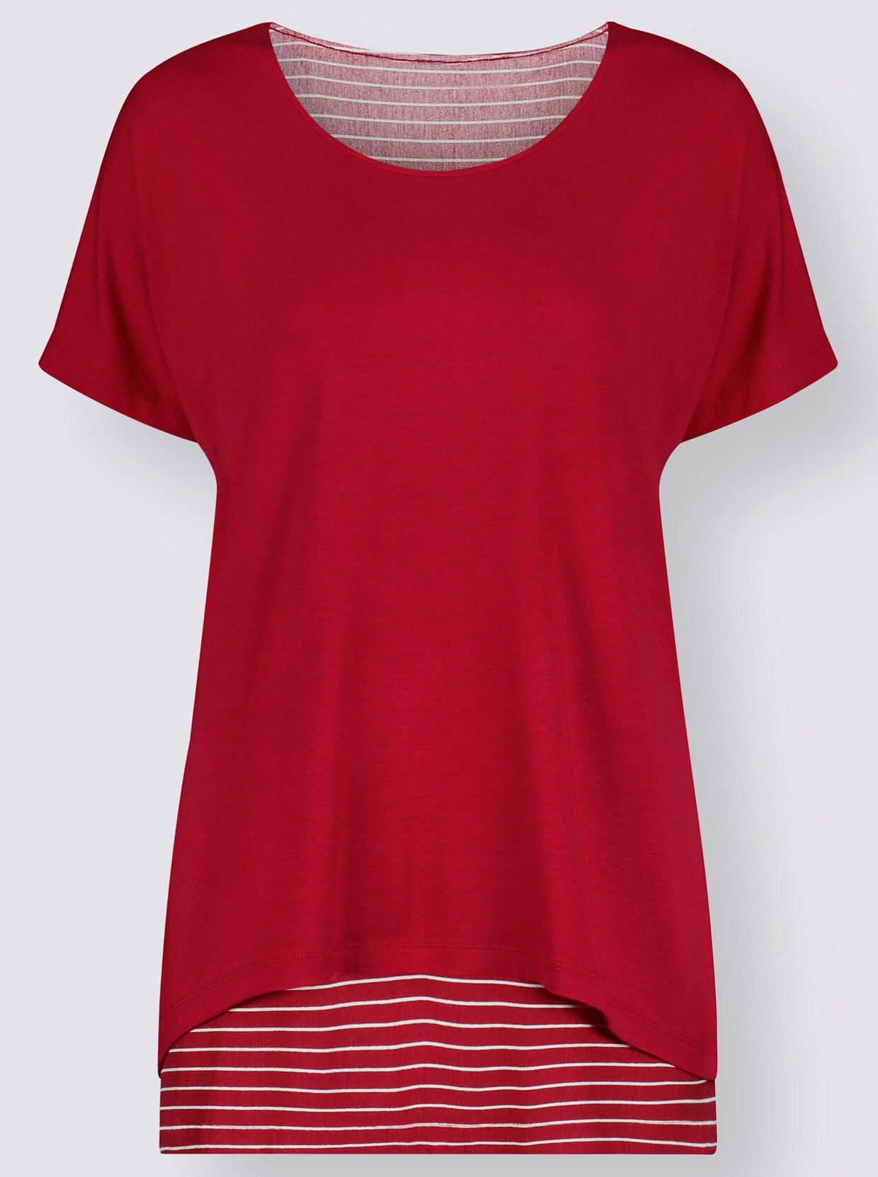 T-shirt 2 en 1 - rouge