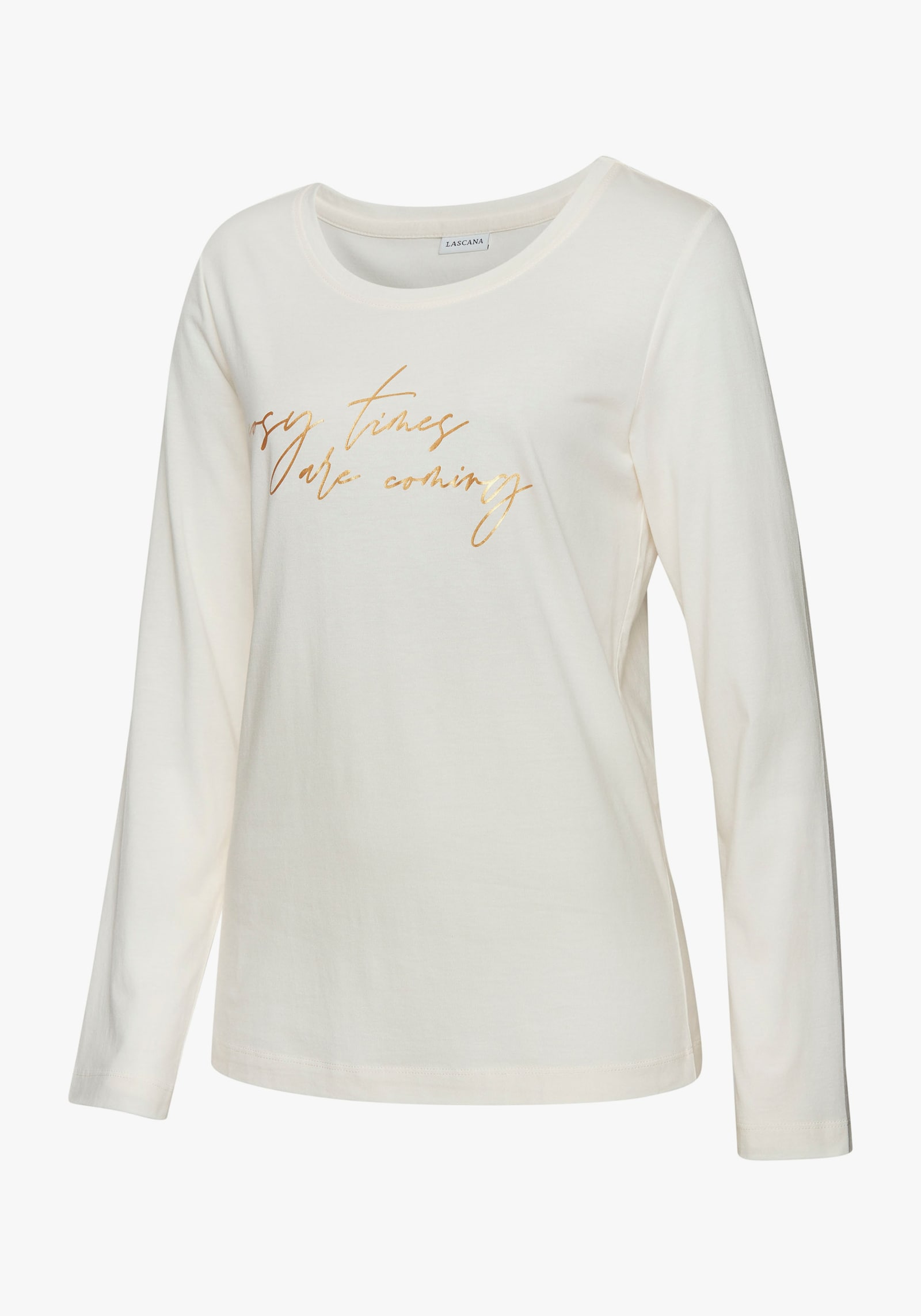 LASCANA Haut de pyjama - écru