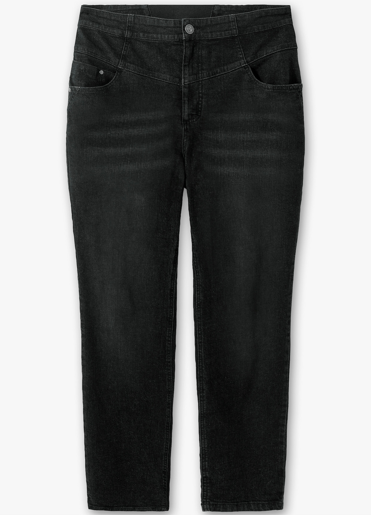 sheego High-waist-Jeans - black denim
