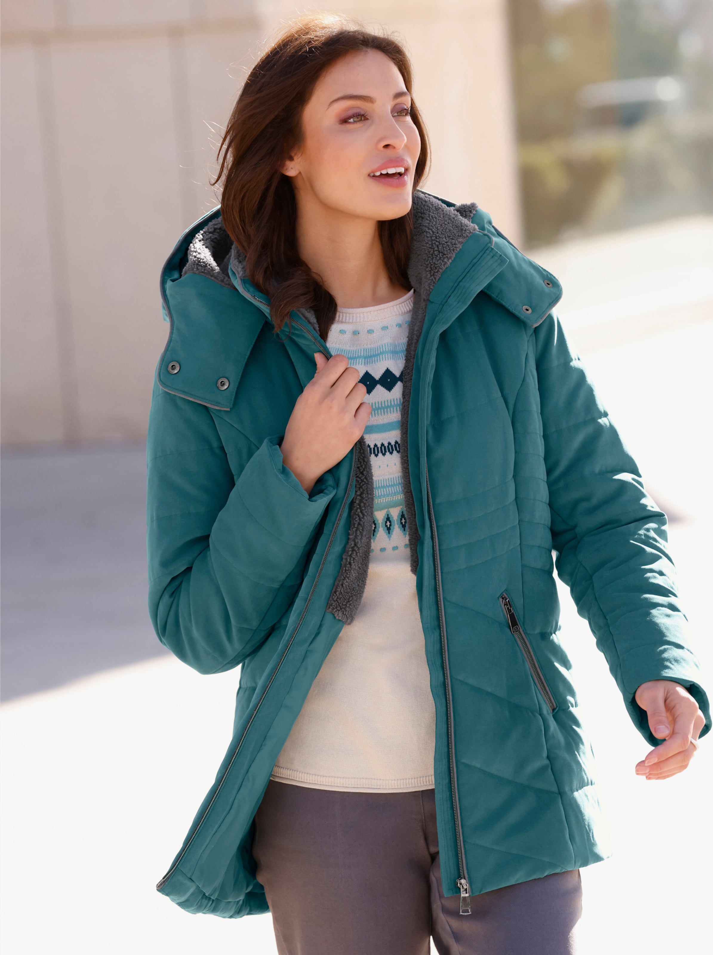 Parka Damen Jacke Real Winterparka Damen Sale Parka Schwarz Fell