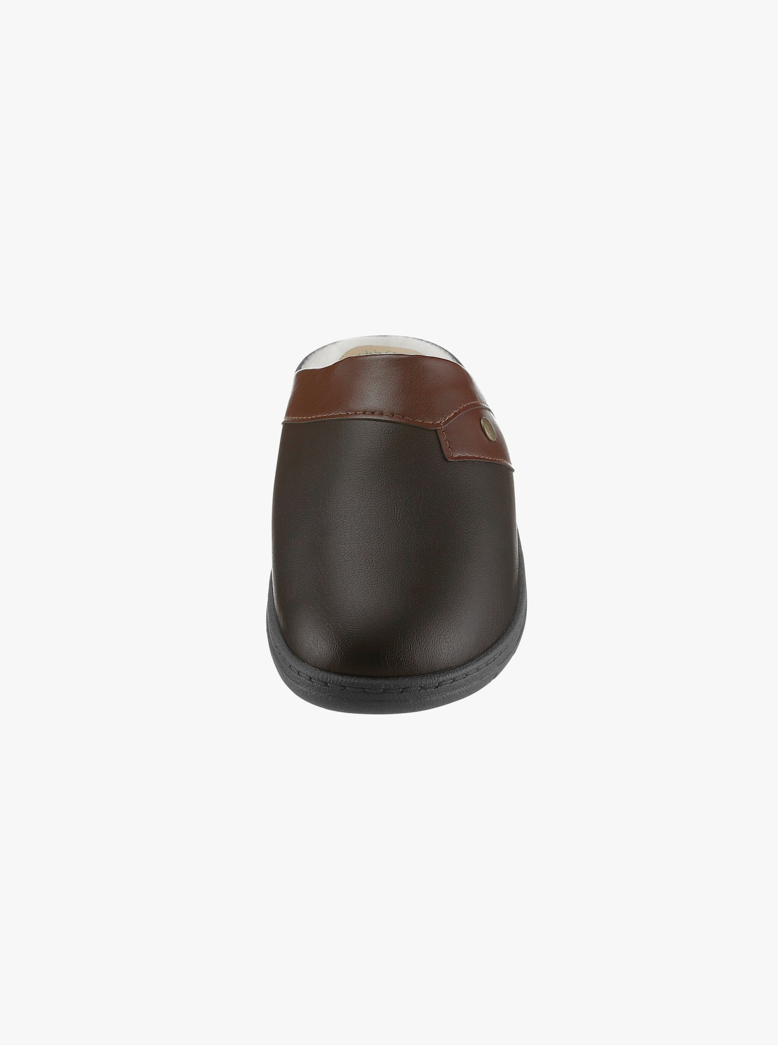 Pantoffel aus Leder - braun