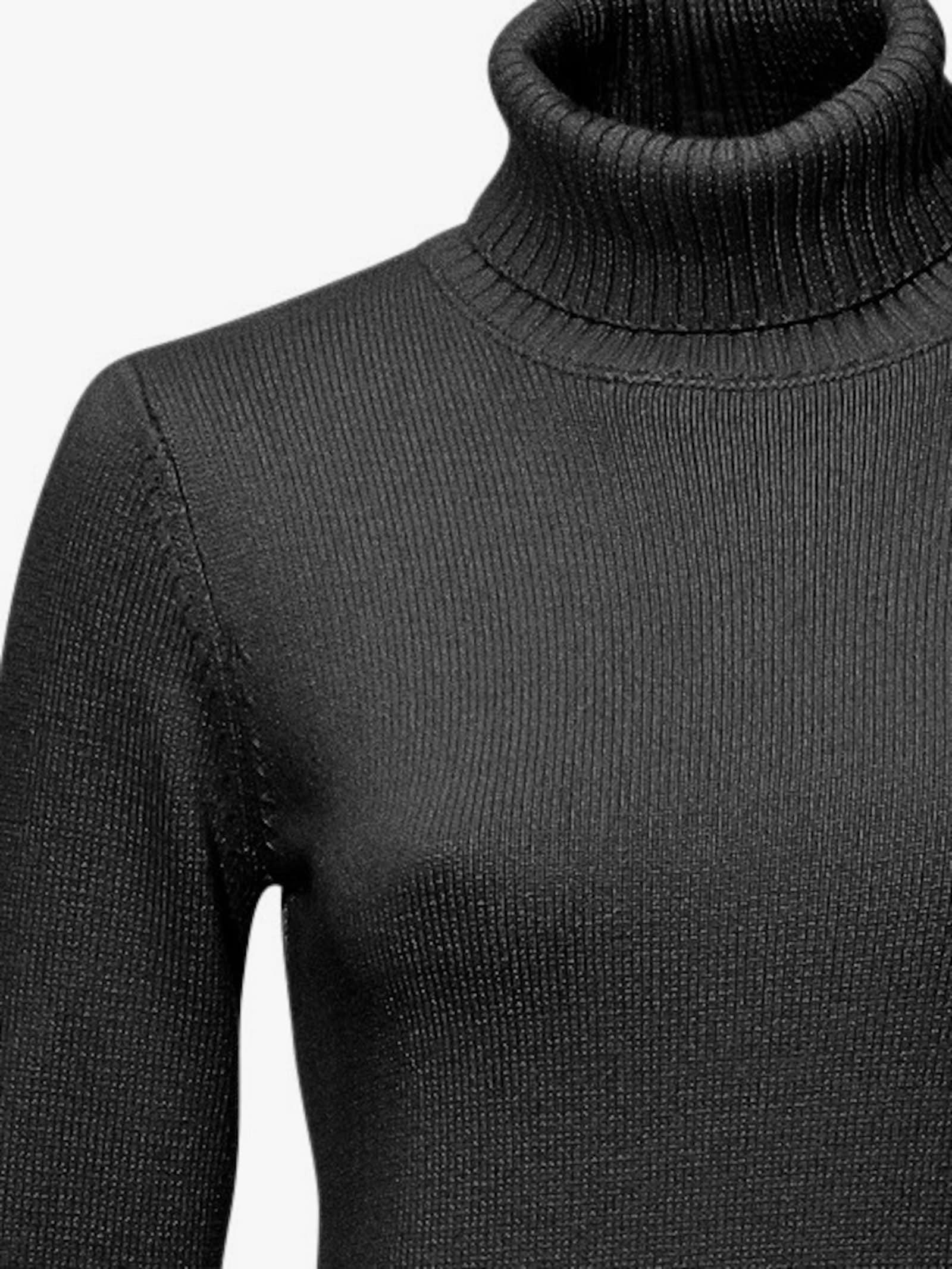 heine Pullover met rolkraag en kasjmier - zwart