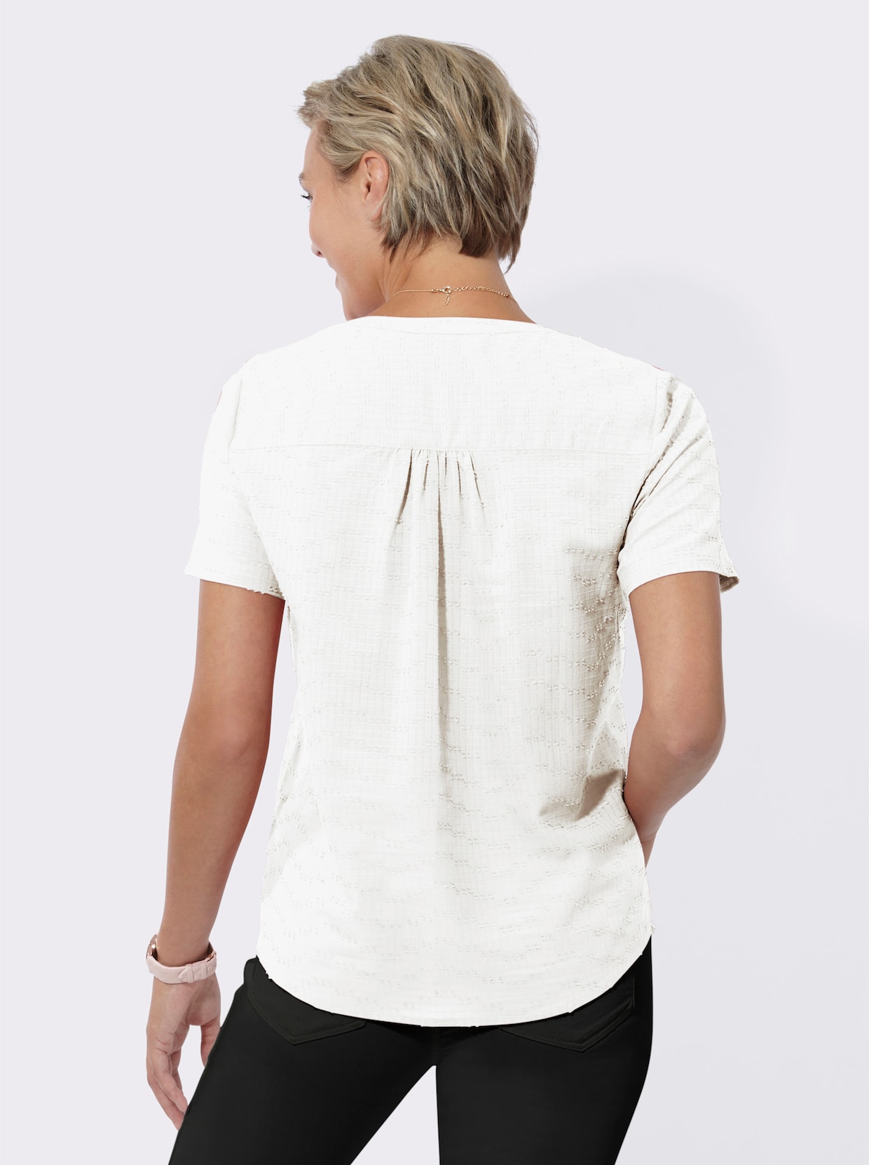 Comfortabele blouse - ecru