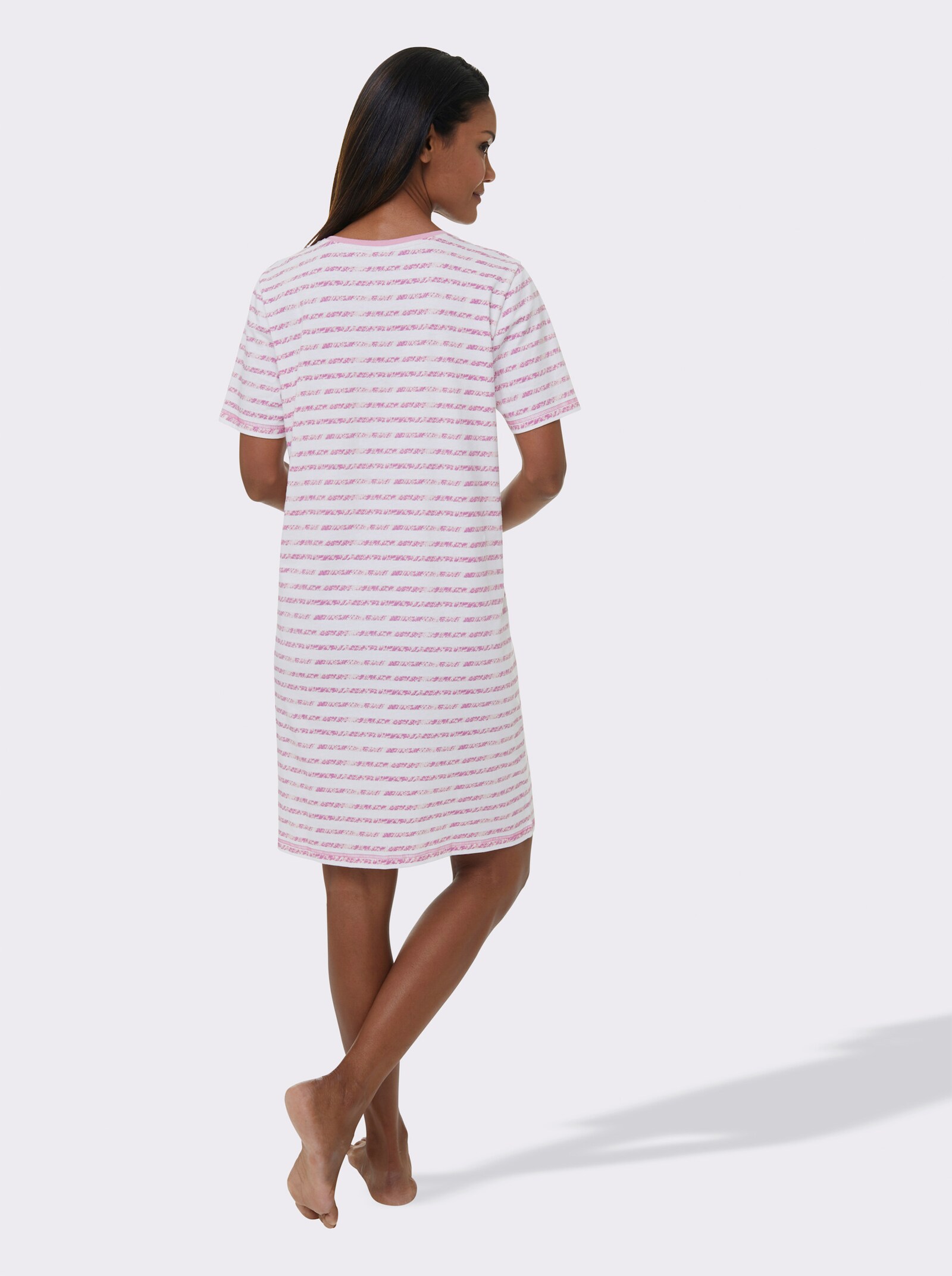 wäschepur Kurzarm Sleepshirts - erika + erika-gestreift