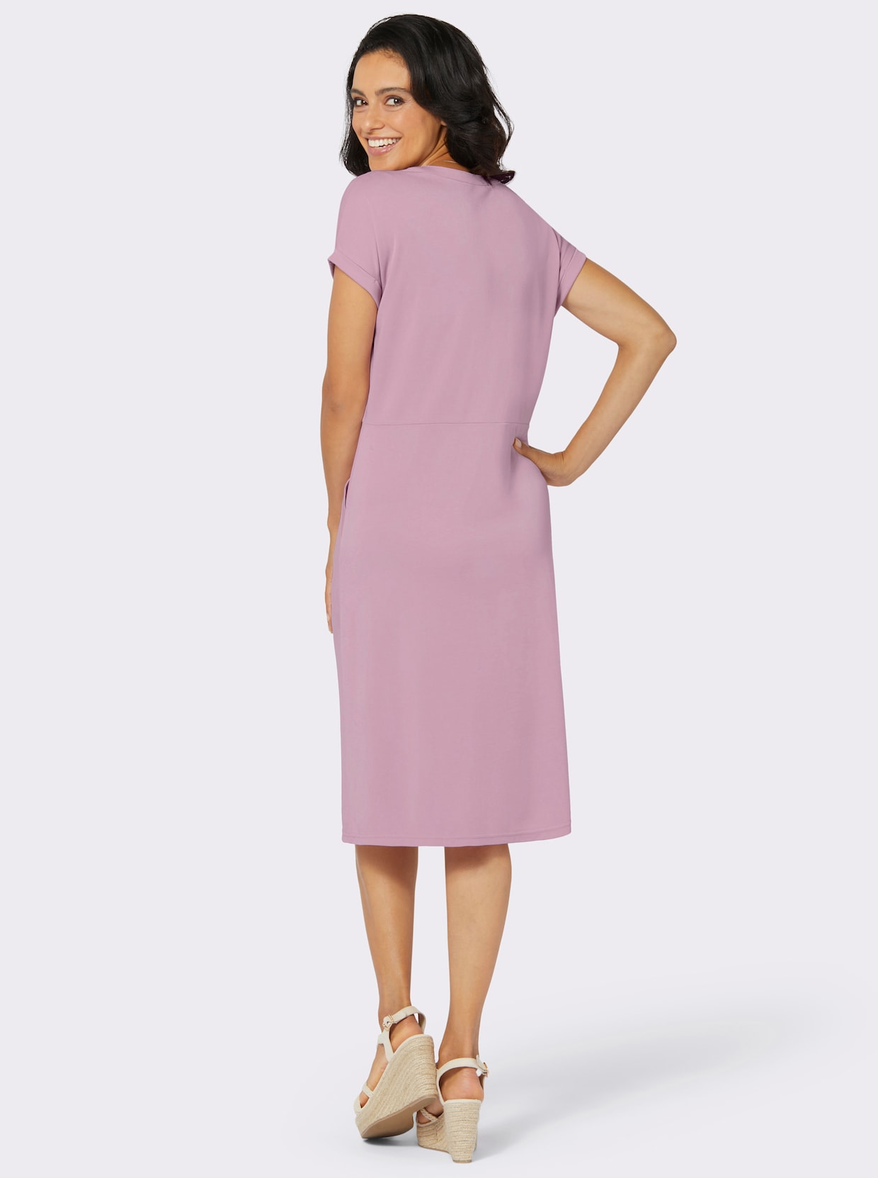 Jersey-Kleid - rosé