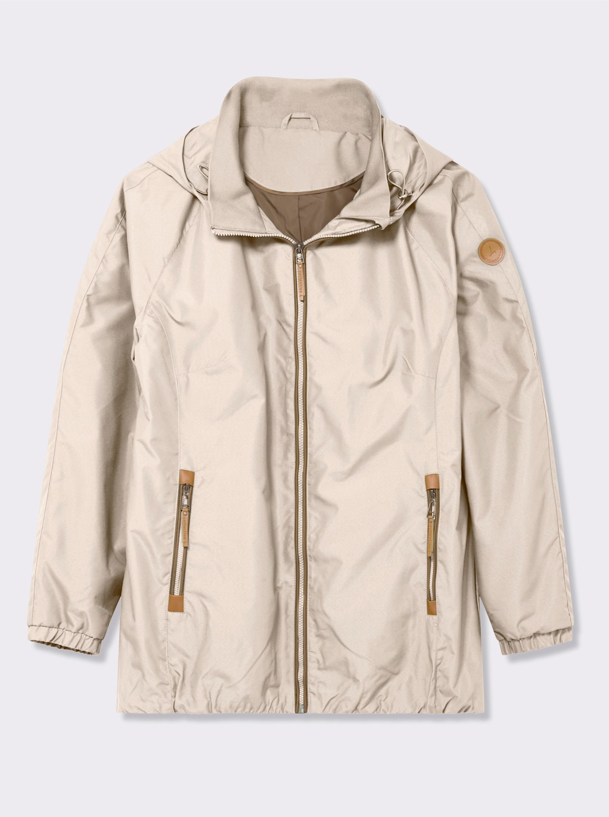 Übergangsjacke in Microfaser-Qualität - elfenbein