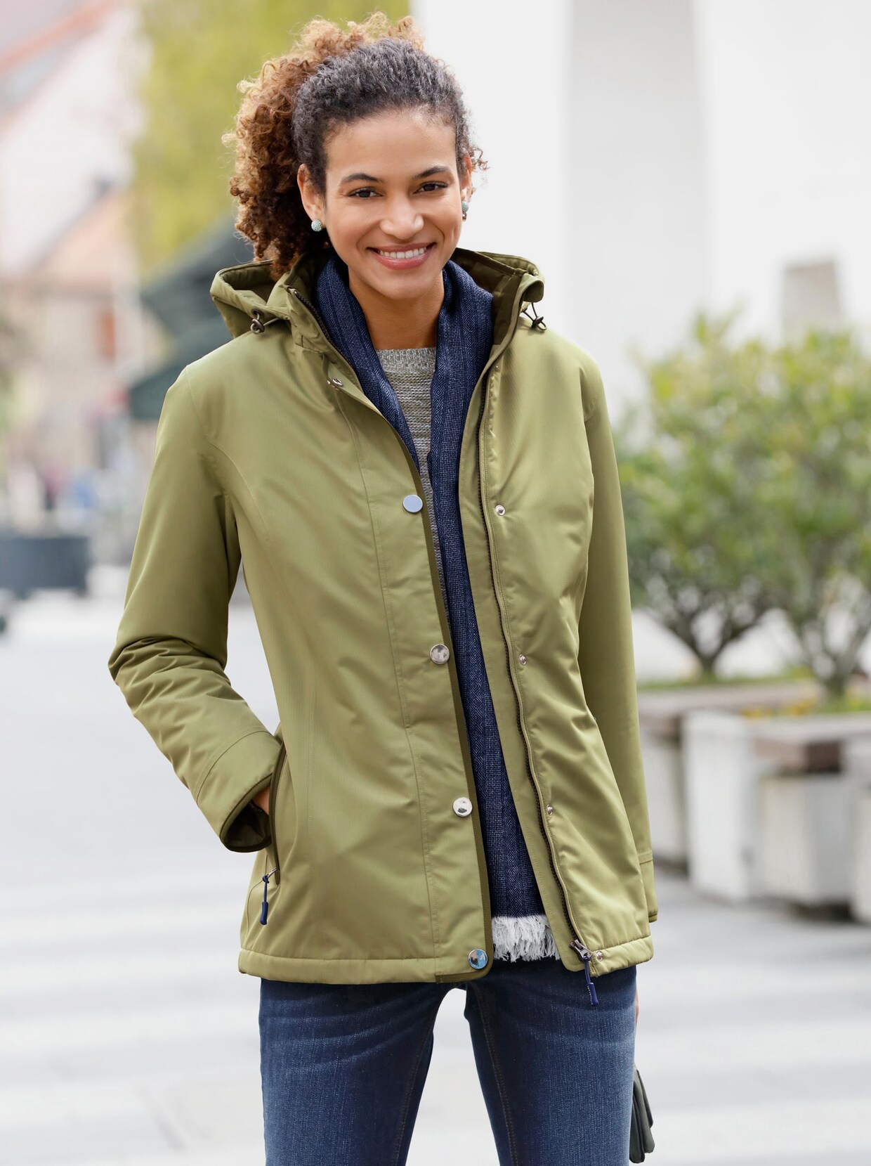 Jacke - schilf-oliv