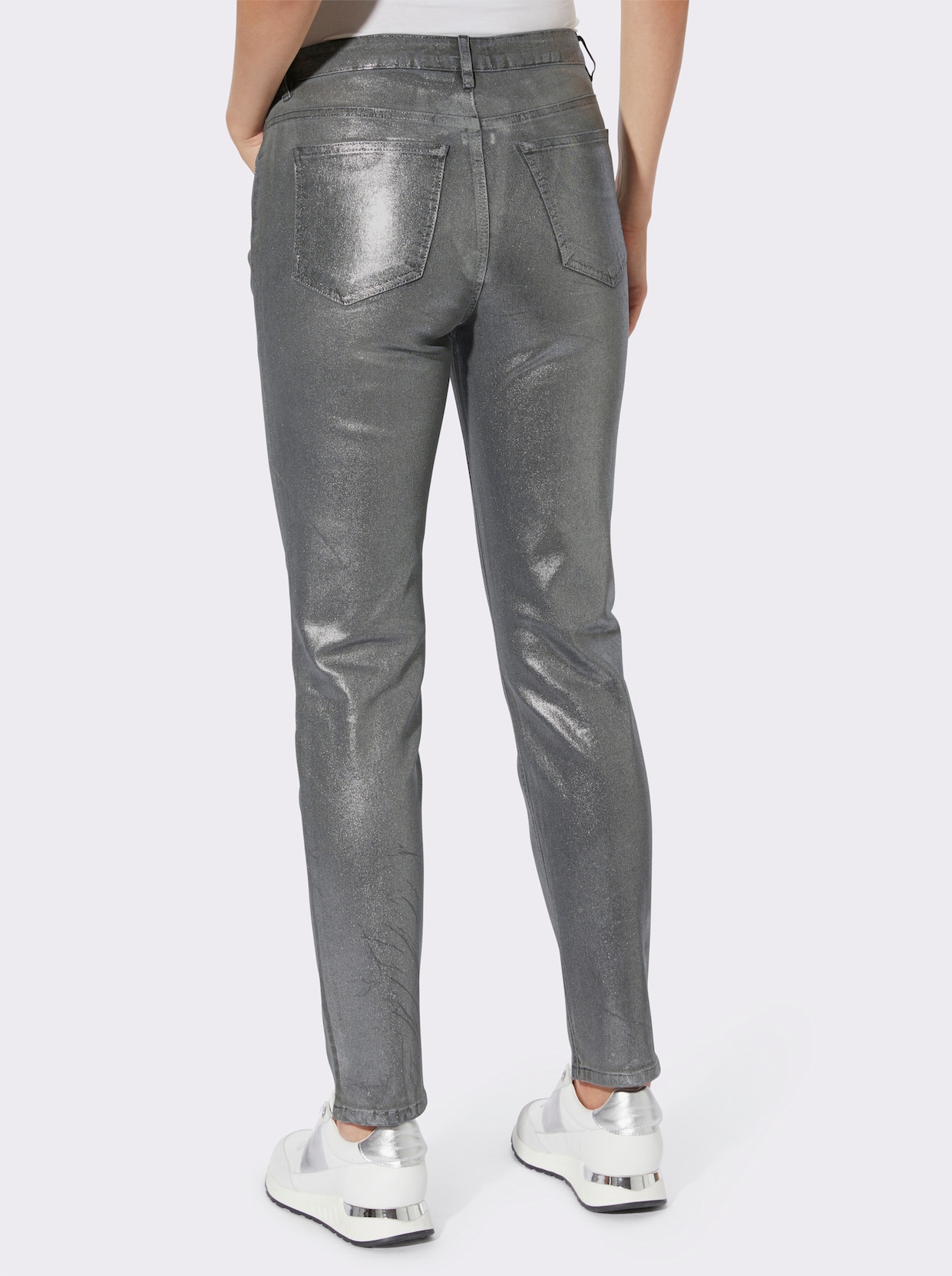 heine 5-pocketjeans - Zilverkleur