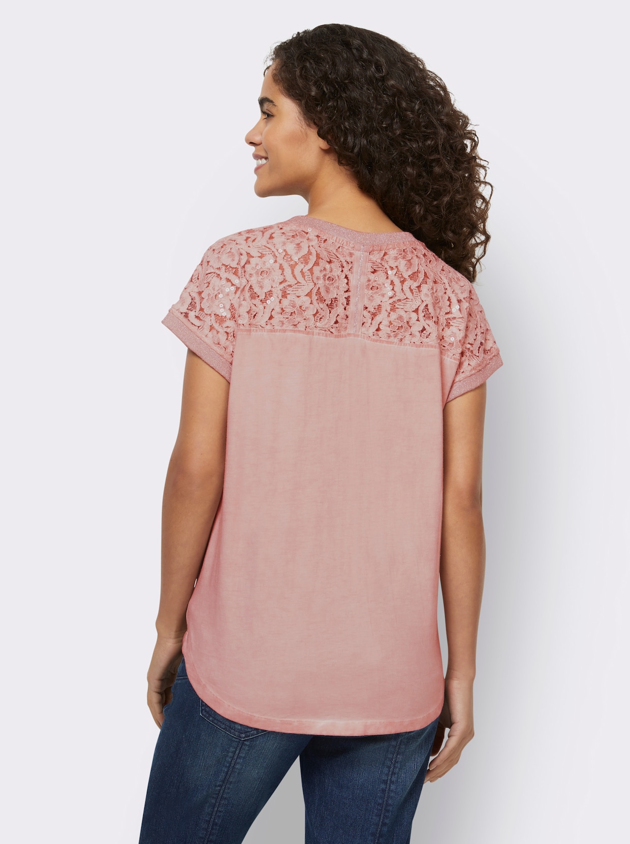 heine Shirt met korte mouwen - poudre
