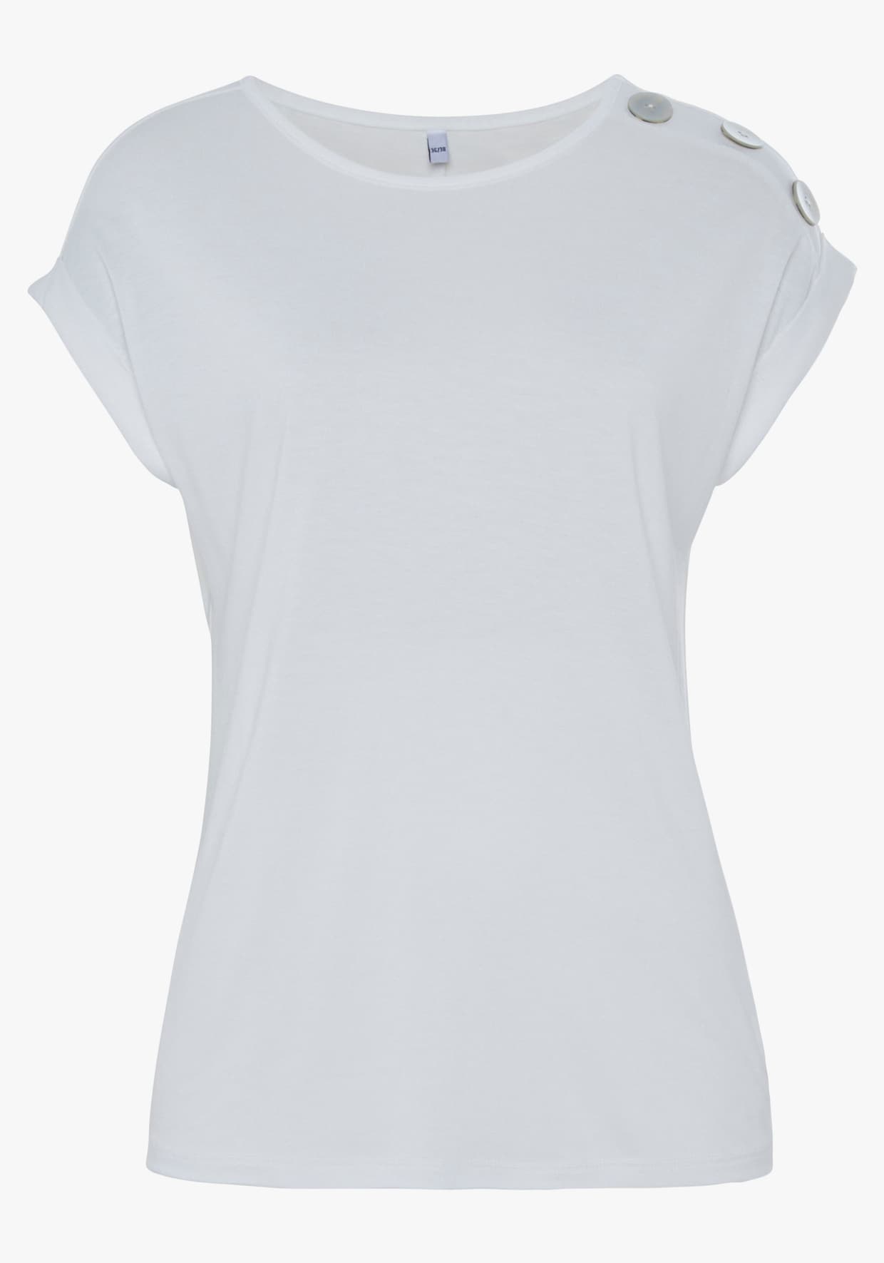 Buffalo Shirt met korte mouwen - crème