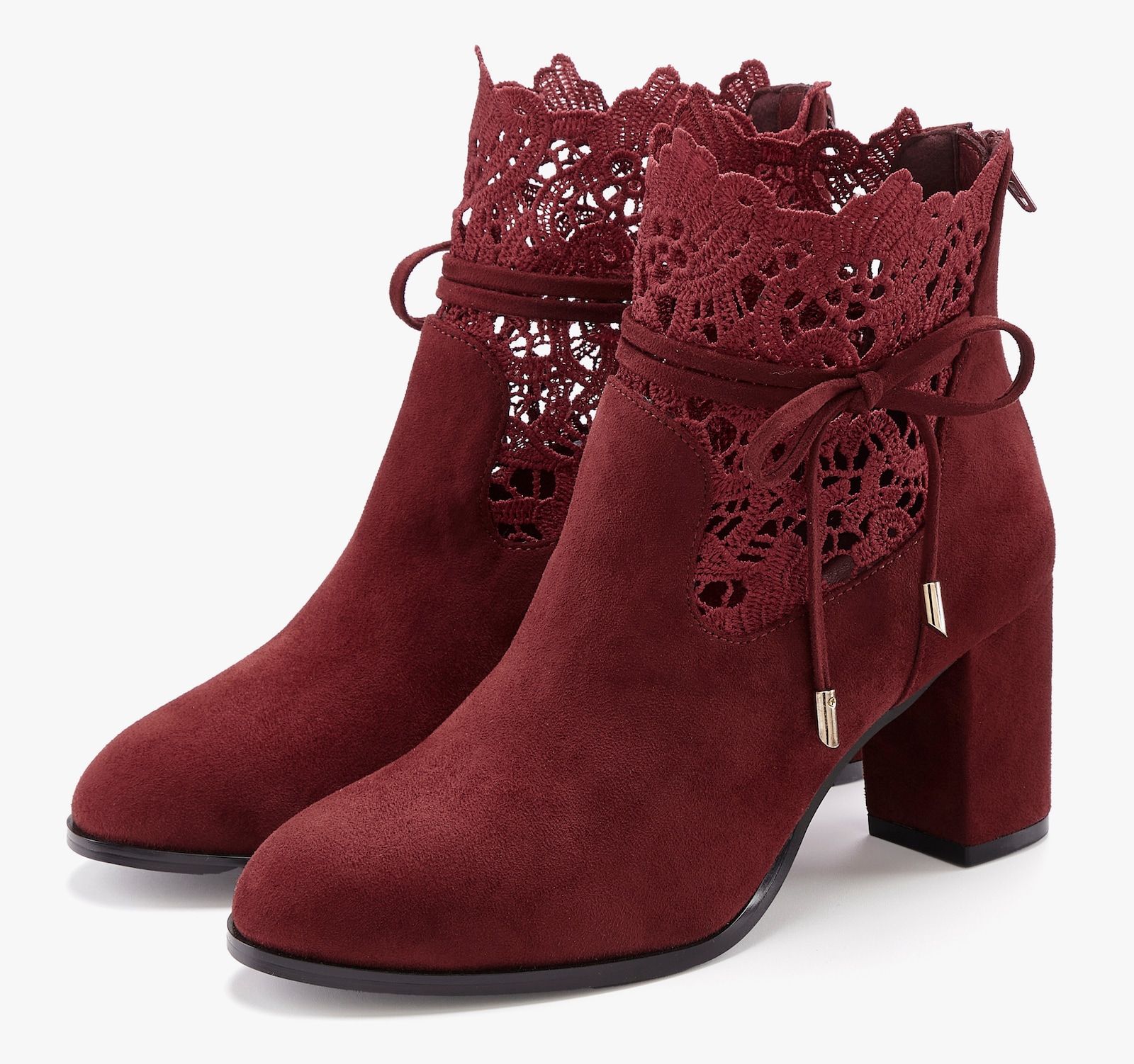 LASCANA High-Heel-Stiefelette - bordeaux