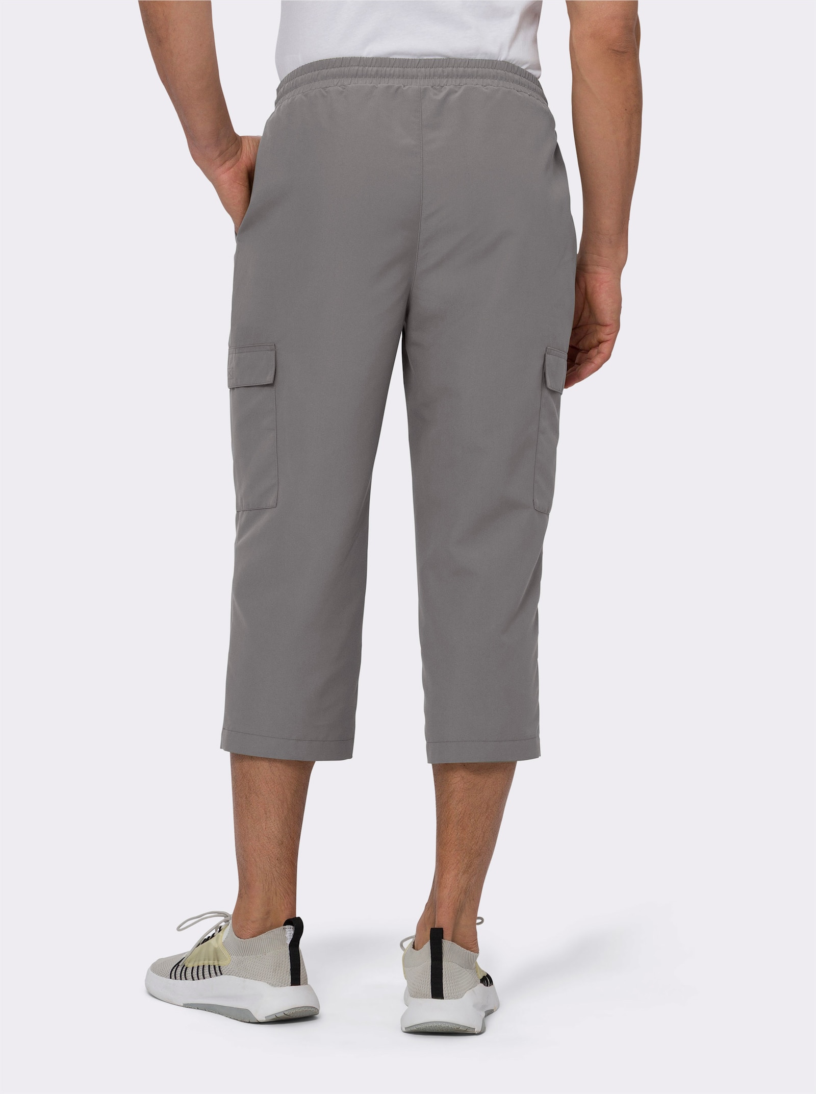 7/8 nohavice, vrecká-zákl. - sivá