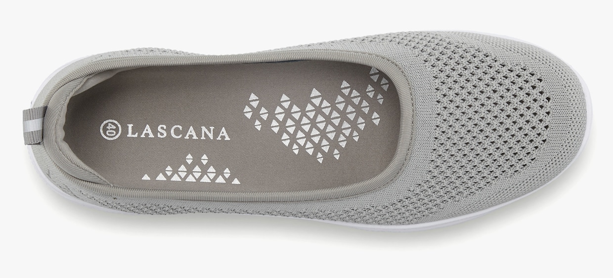 LASCANA Sneakers ballerines - gris