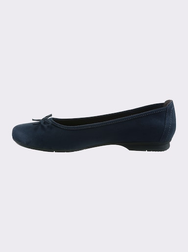 Jana Ballerina voor brede voeten - donkerblauw