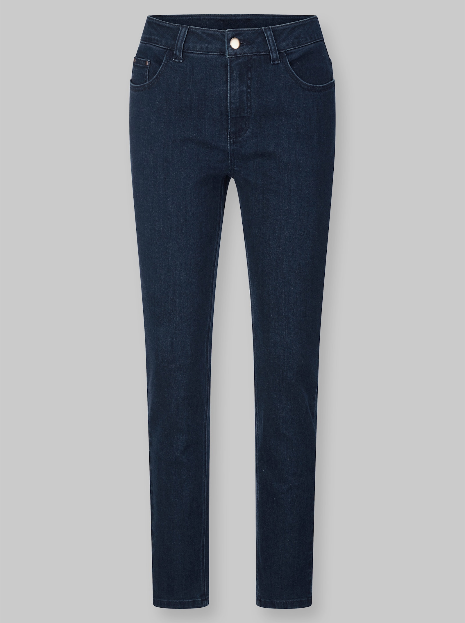heine 5-Pocket-Jeans mit dezenter Waschung - dark denim