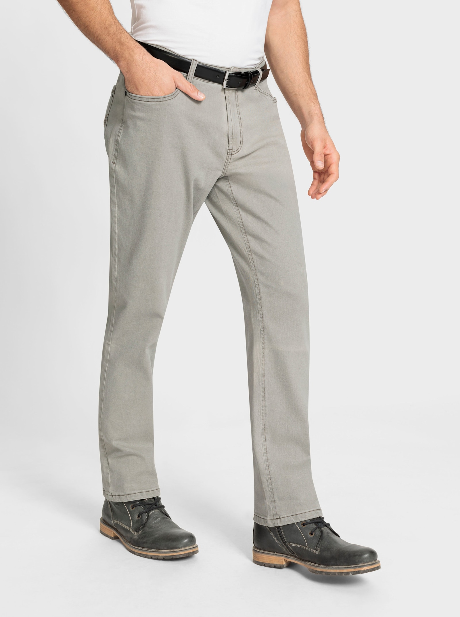 Marco Donati 5-Pocket-Jeans in Baumwoll-Stretch-Qualität - light grey-denim