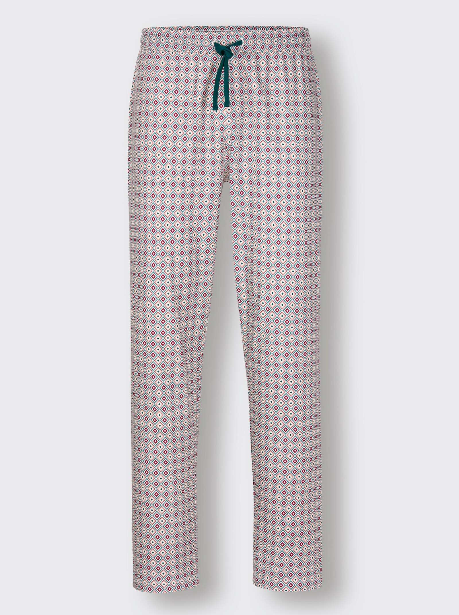 wäschepur men Schlafanzug - petrol-jade-bedruckt