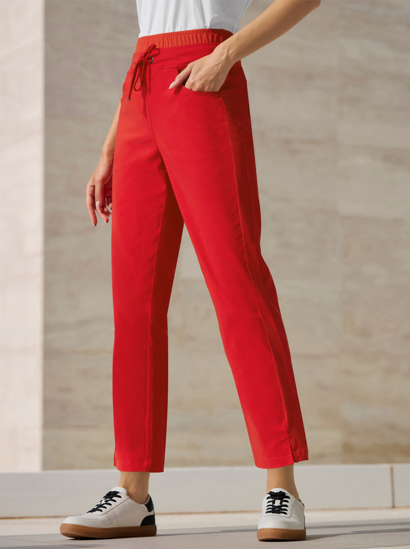 heine Jogg Pants in 7/8-Länge - erdbeere