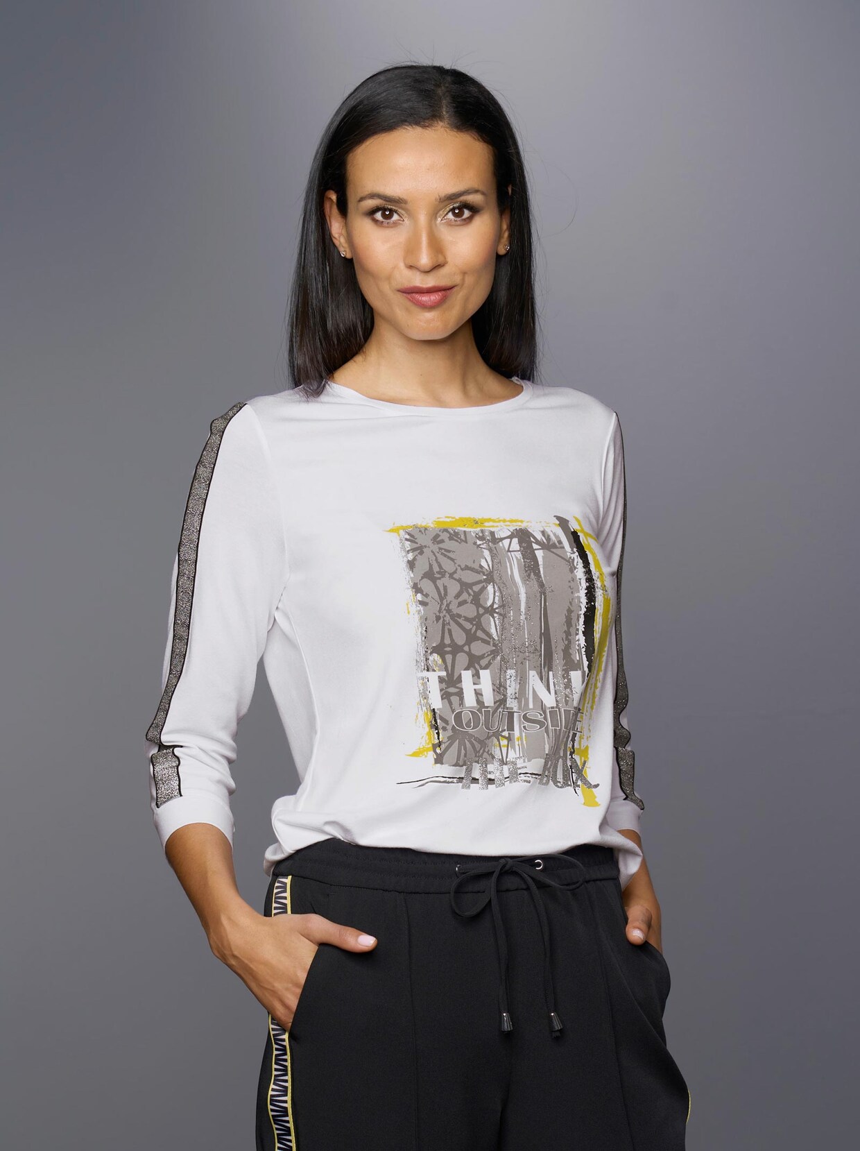Rick Cardona Shirt - ecru-bedruckt