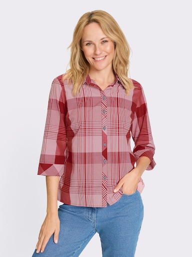 Karobluse - rot-weiß-kariert