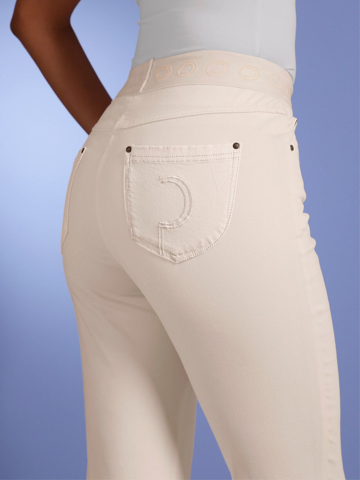 CREATION L PREMIUM Schlupfjeans - ecru
