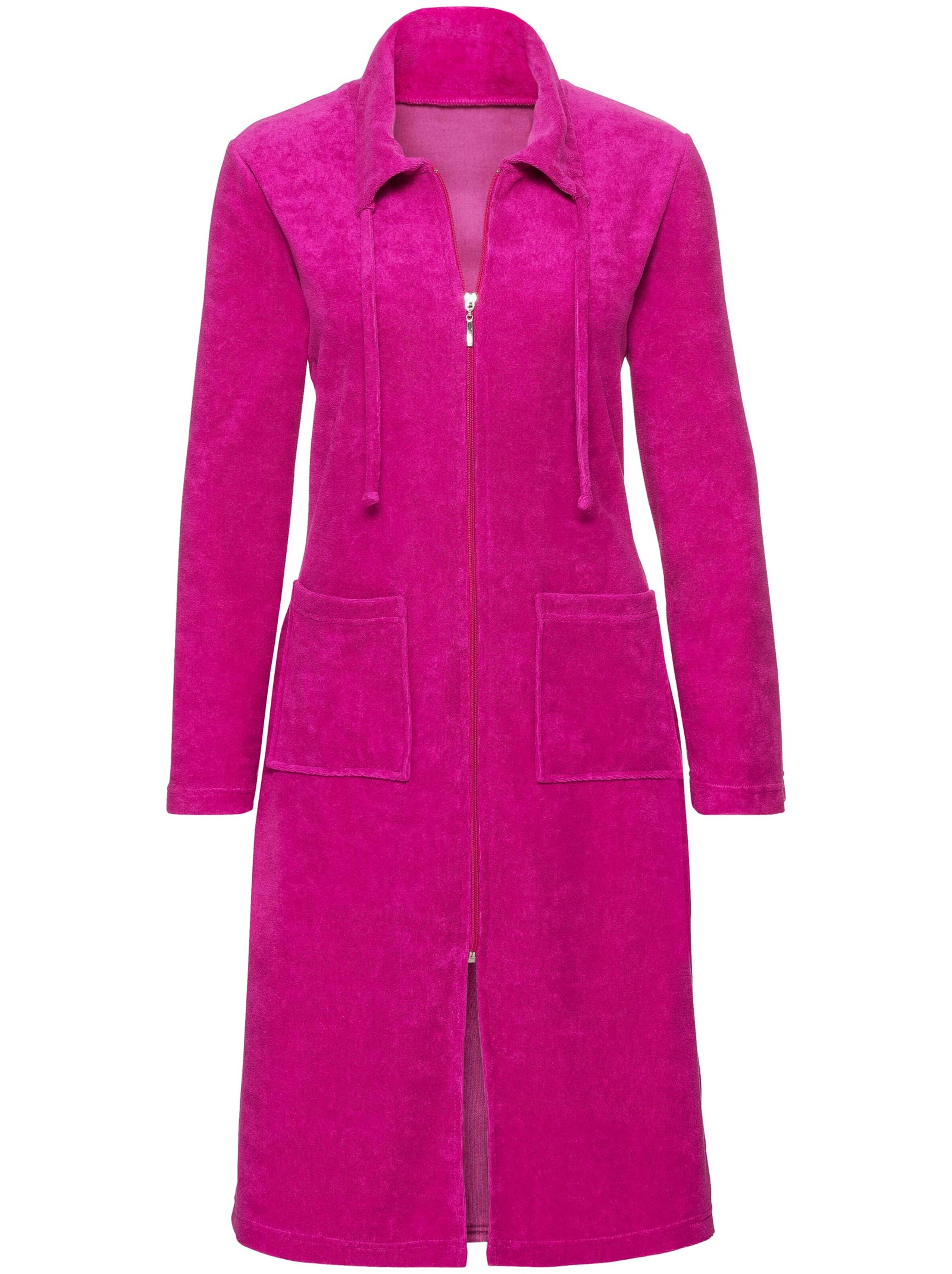 Plantier Bademantel - fuchsia