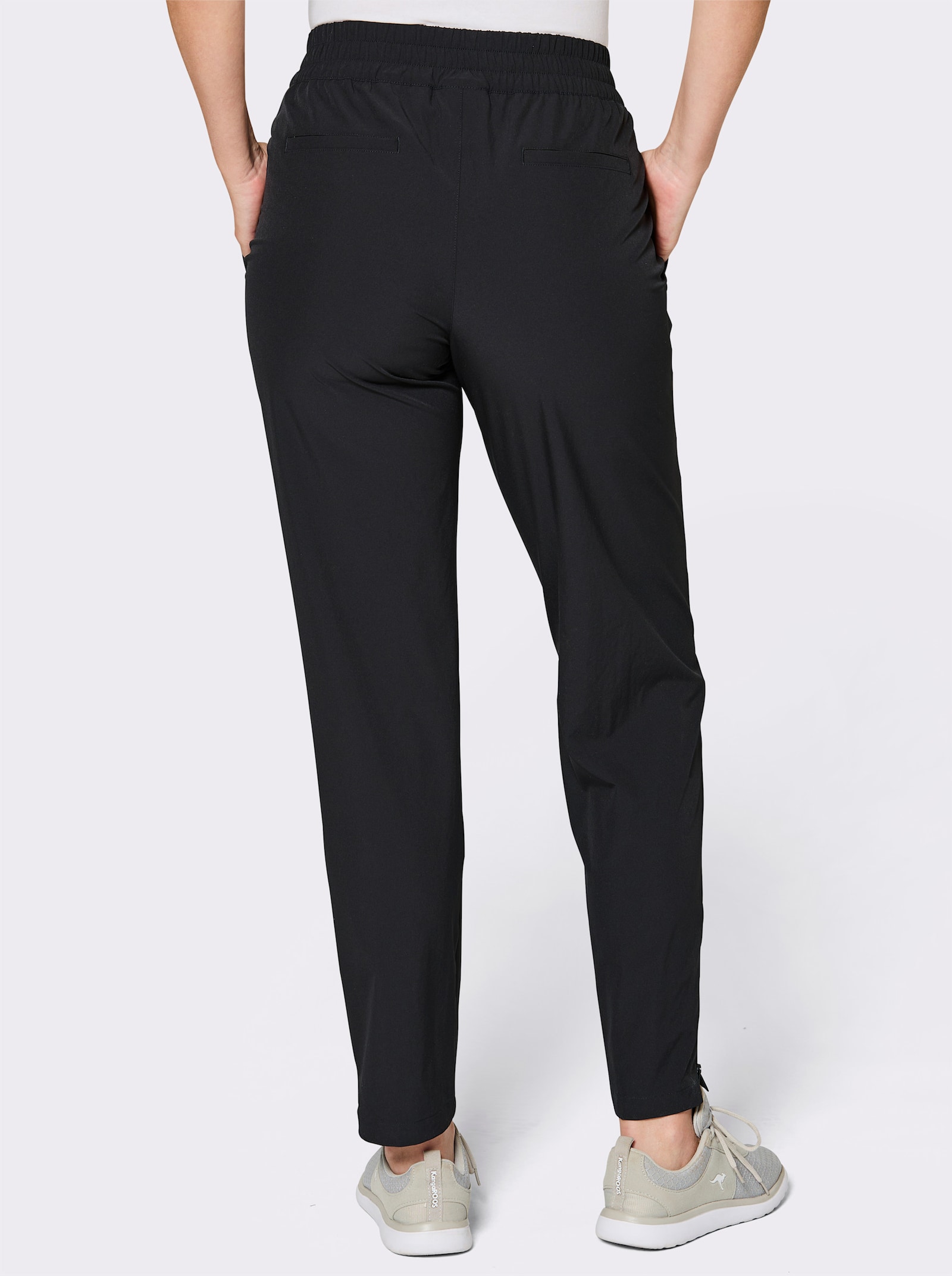 Catamaran Sports Funktionshose mit Reißverschluss am Beinabschluss - schwarz