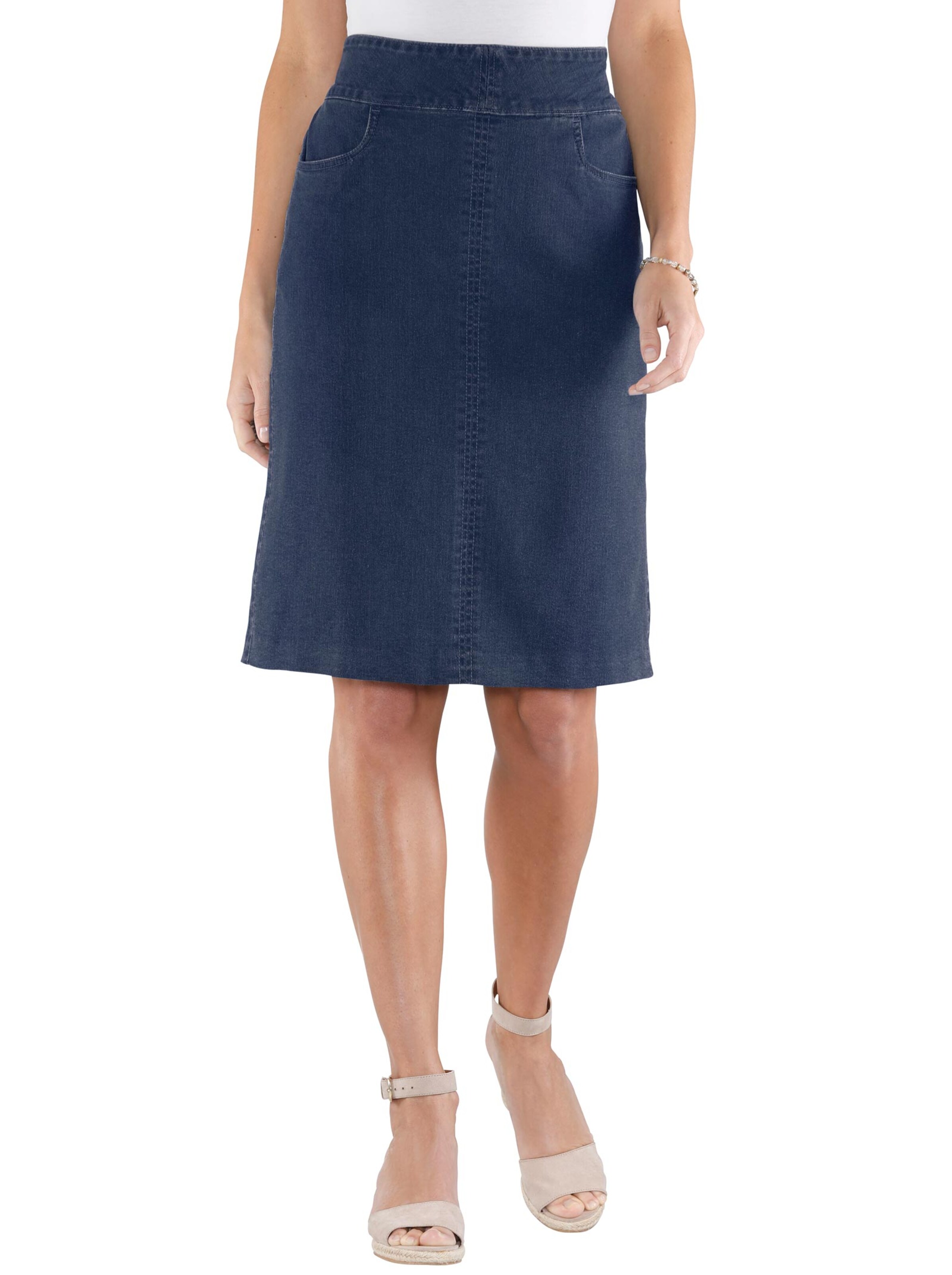 Jeans-Rock - blue-stone-washed