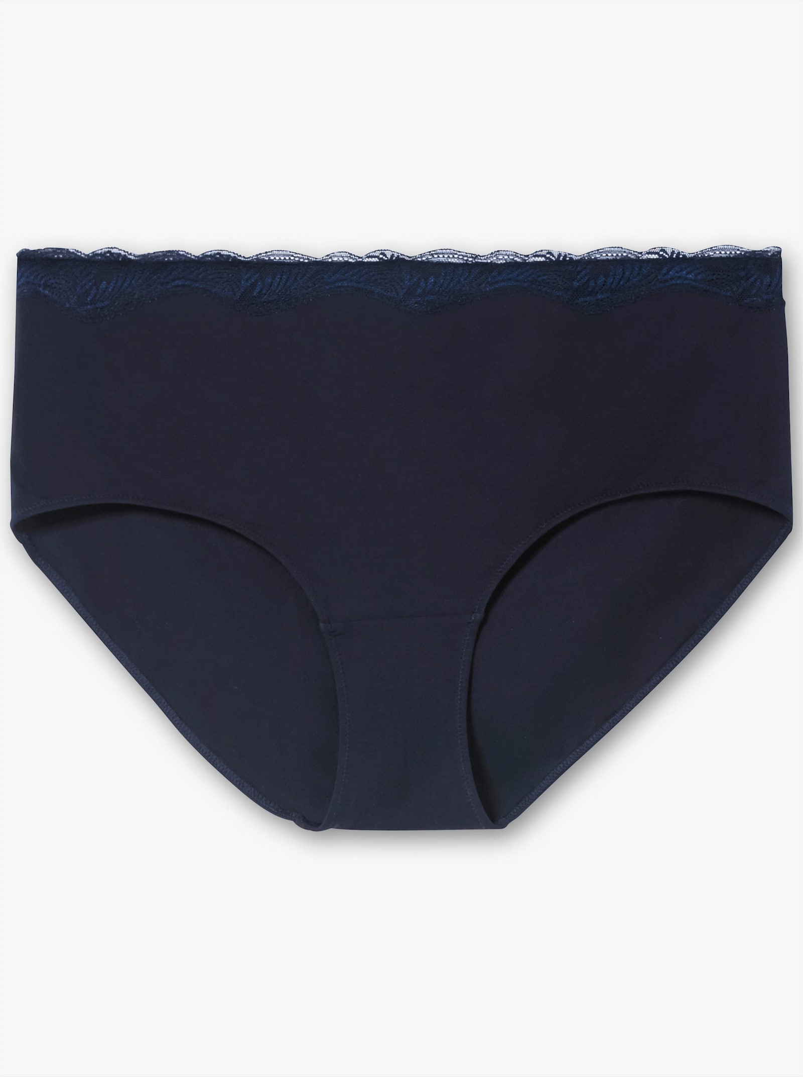 sheego Slip met kanten rand, in set van 2 - marine + lichtblauw