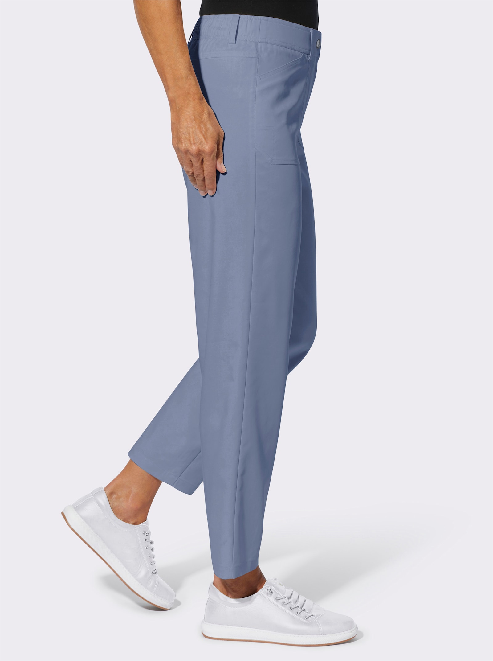Hose mit Lyocell - taubenblau