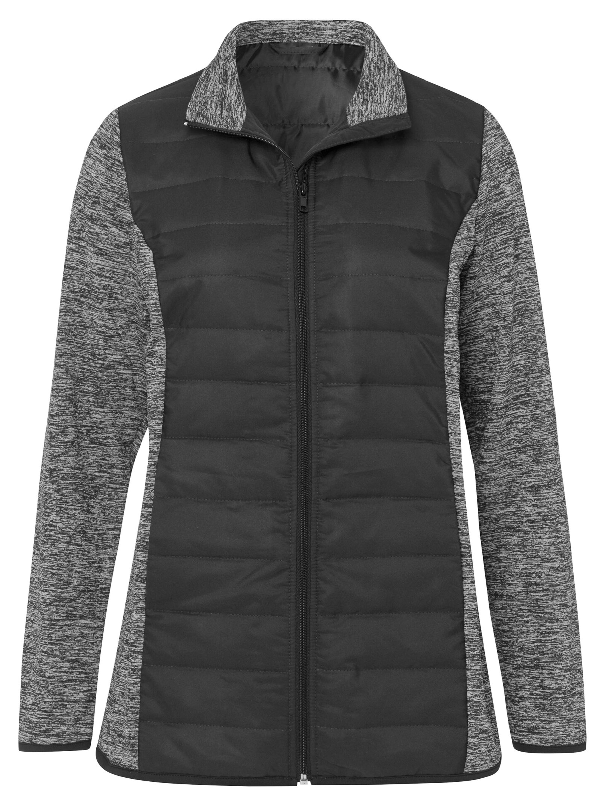 Freizeitjacke - schwarz-grau-meliert