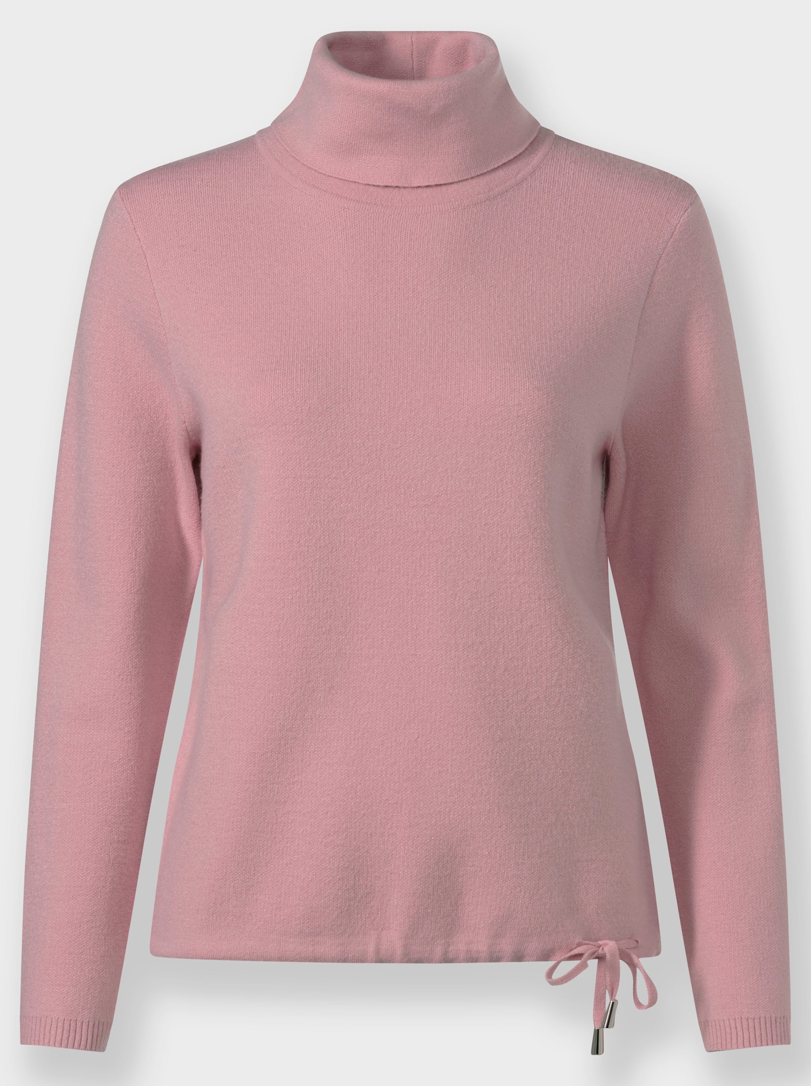 Svetr s dlouhým rukávem a rolákovým límcem od krku - hortenziová