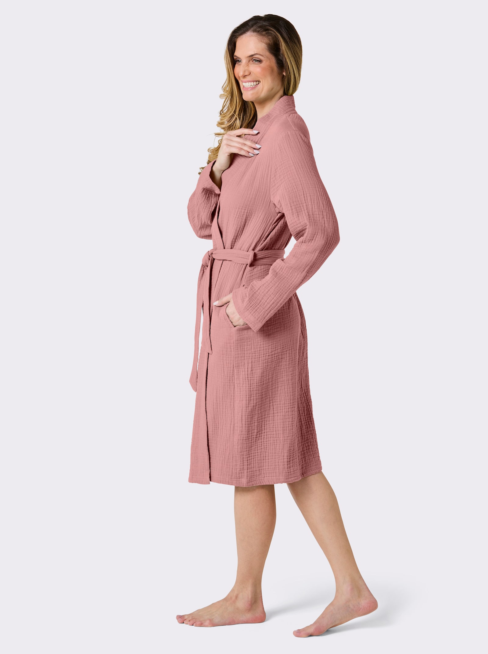 feel good Bademantel - rosenquarz