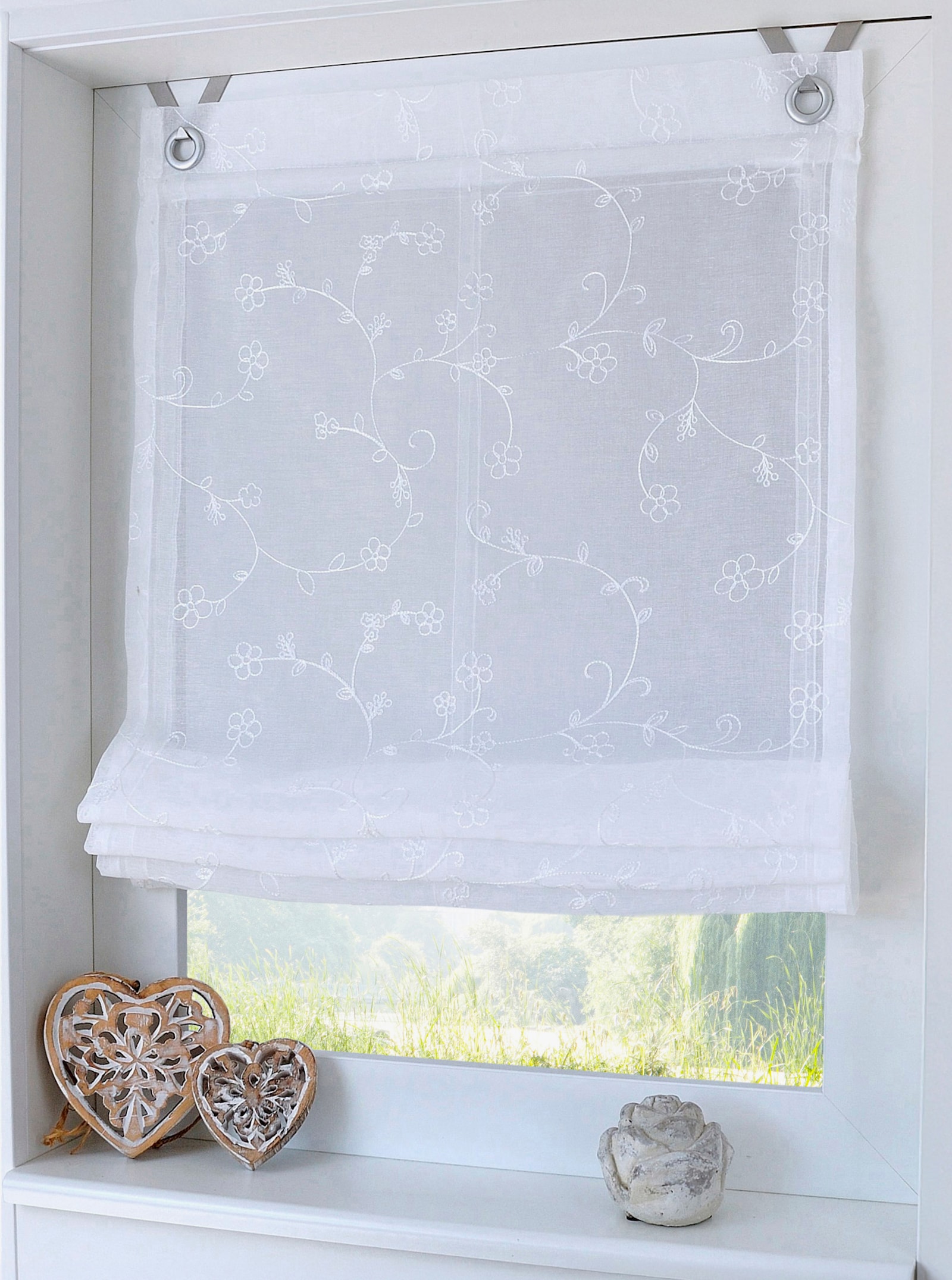 heine home Raffrollo - weiß