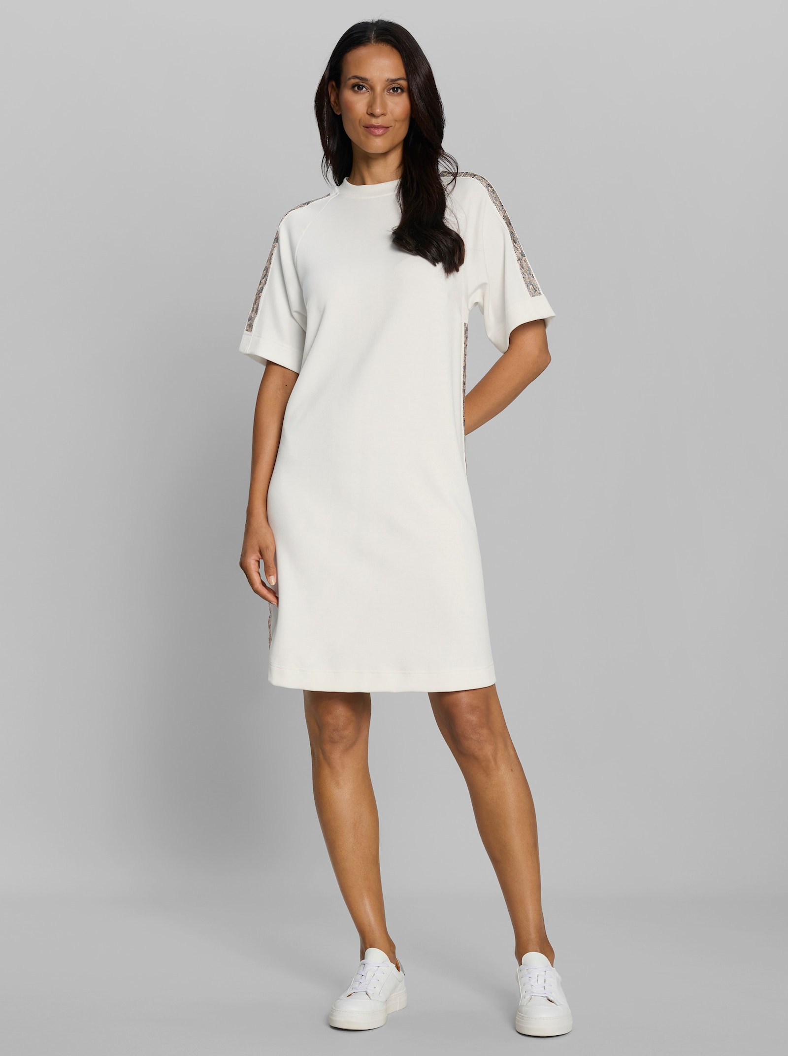 heine Sweatkleid in A-Form - ecru