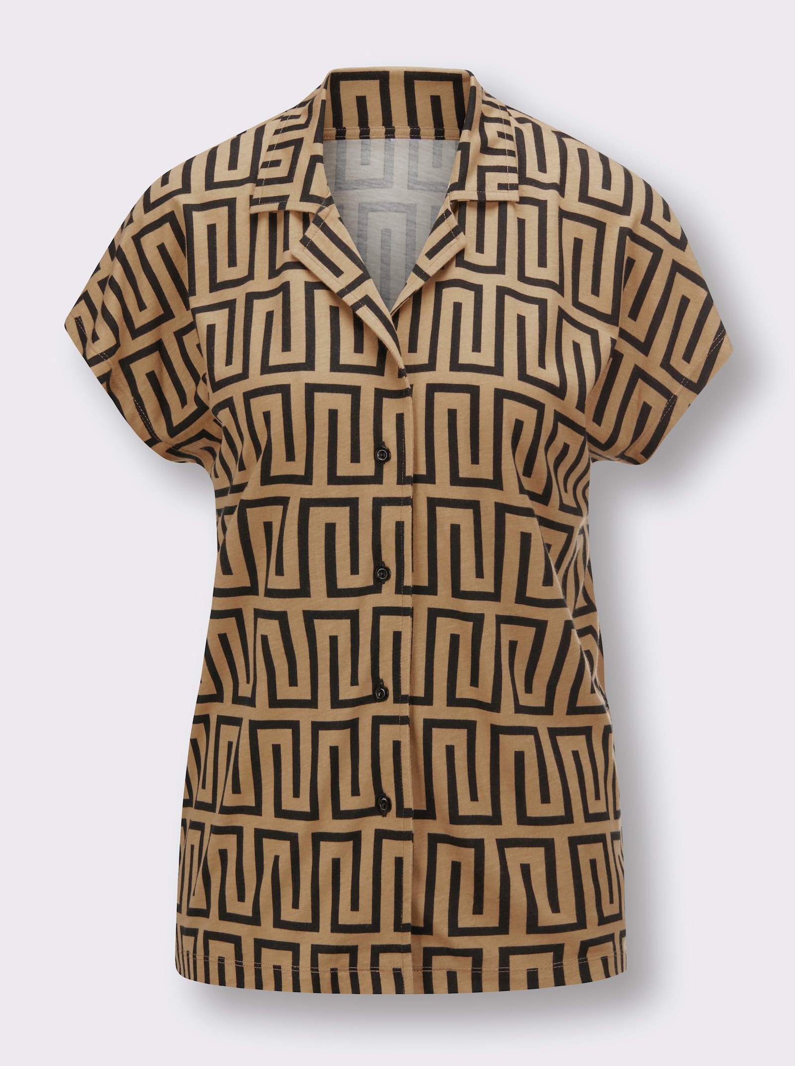 wäschepur Pyjamas med grafiskt mönster - kamel-svart, tryckt